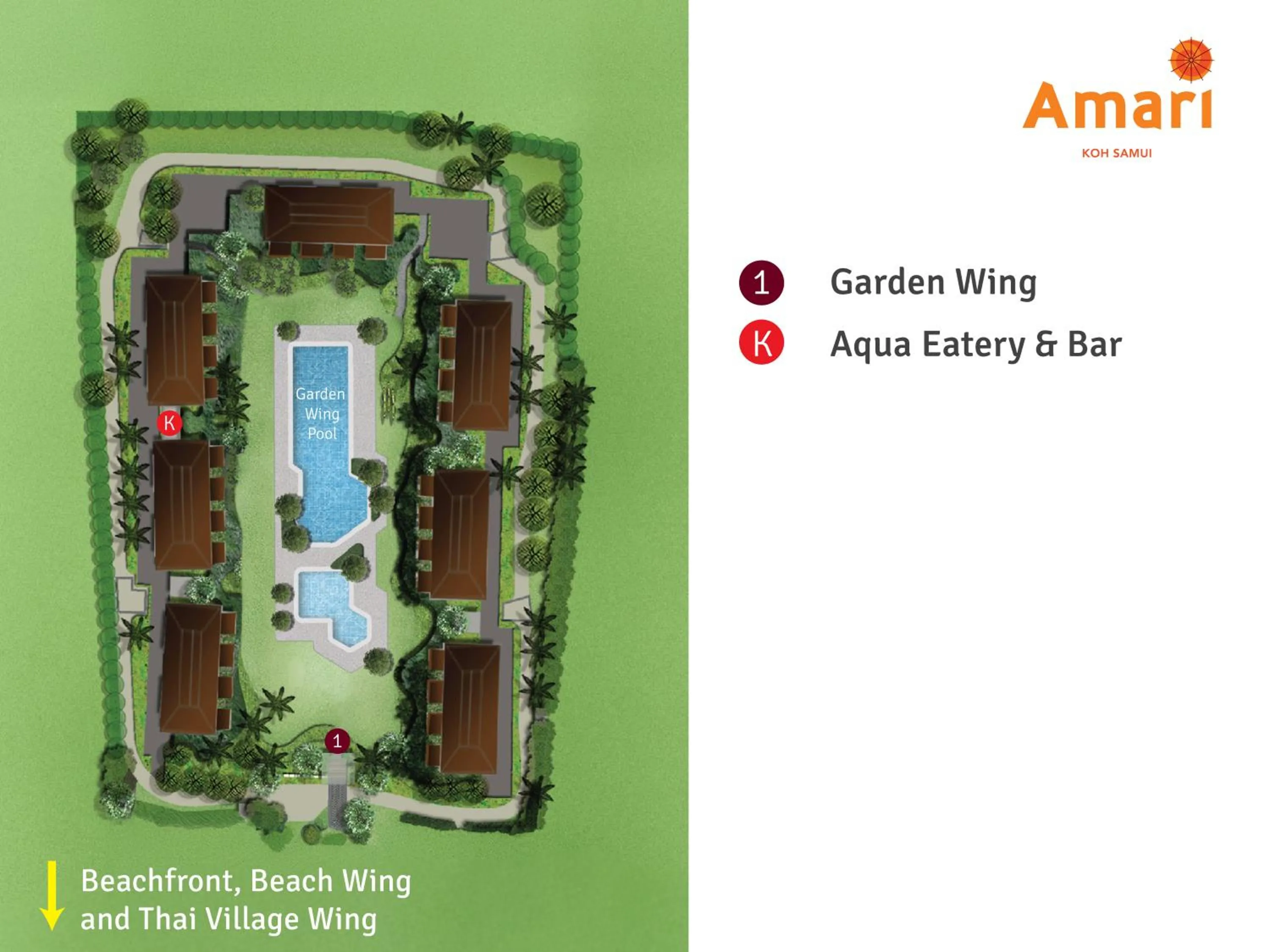 Location in Amari Koh Samui