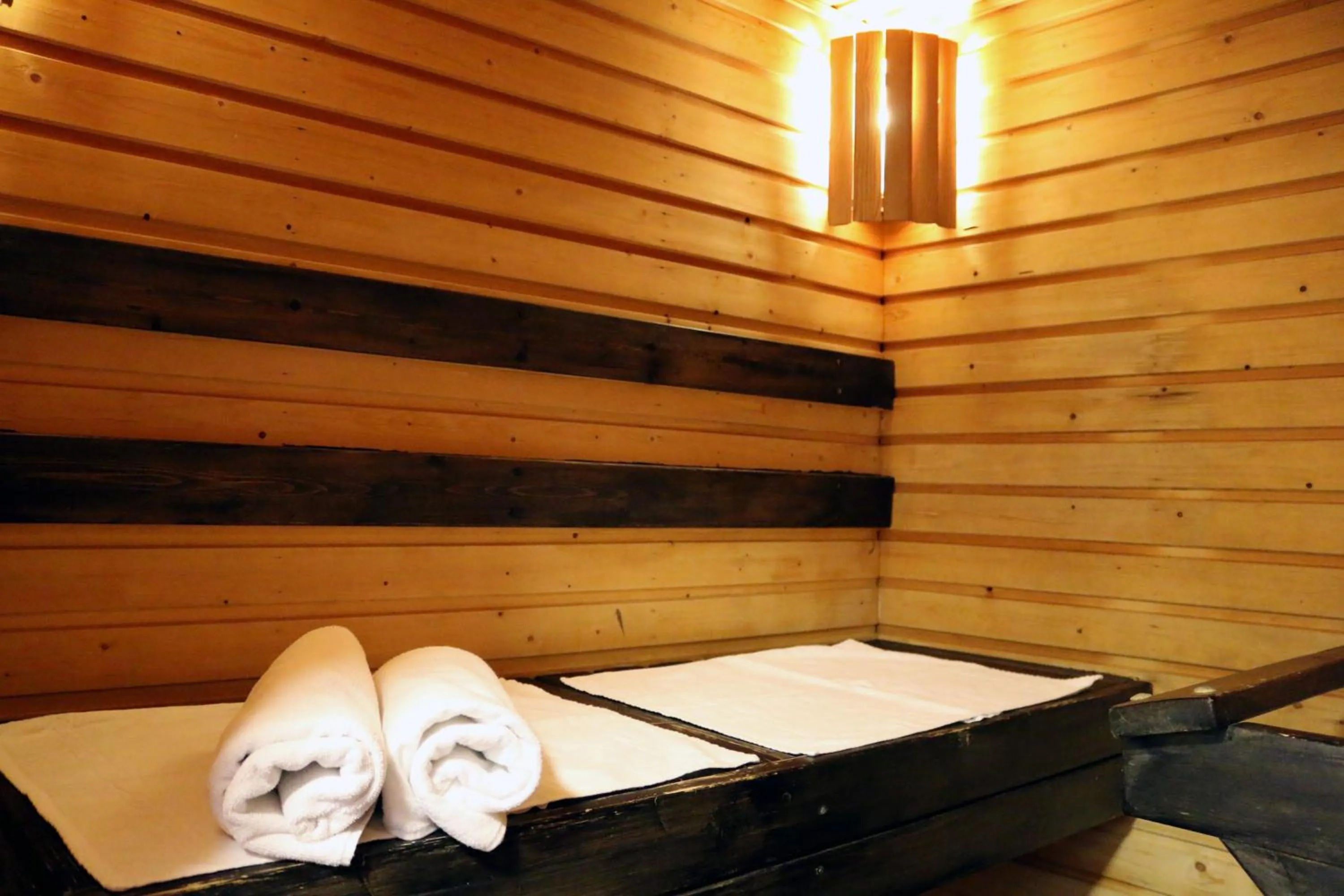 Sauna, Bed in Oravi Apartments