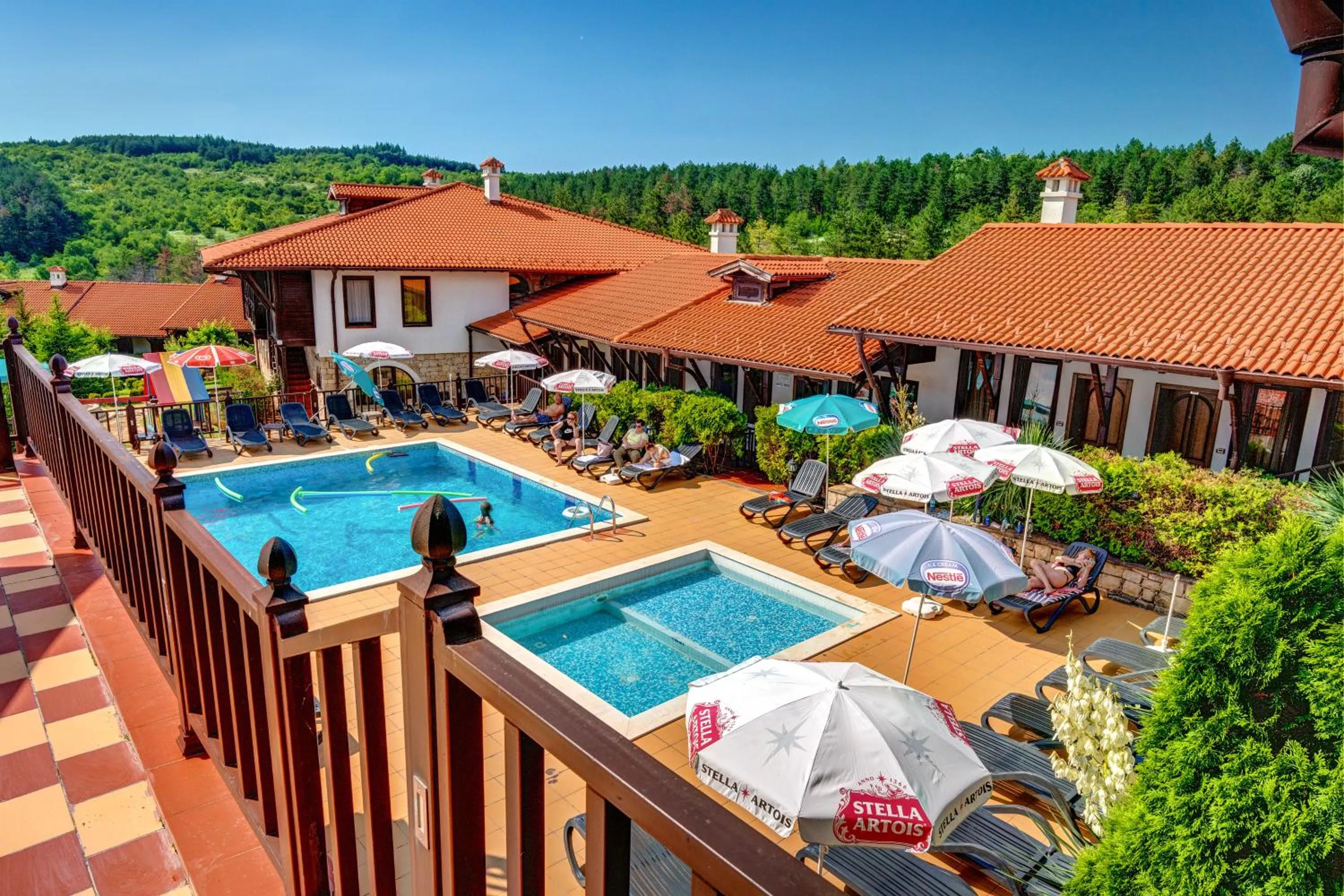 Pool view in Rachev Hotel Residence