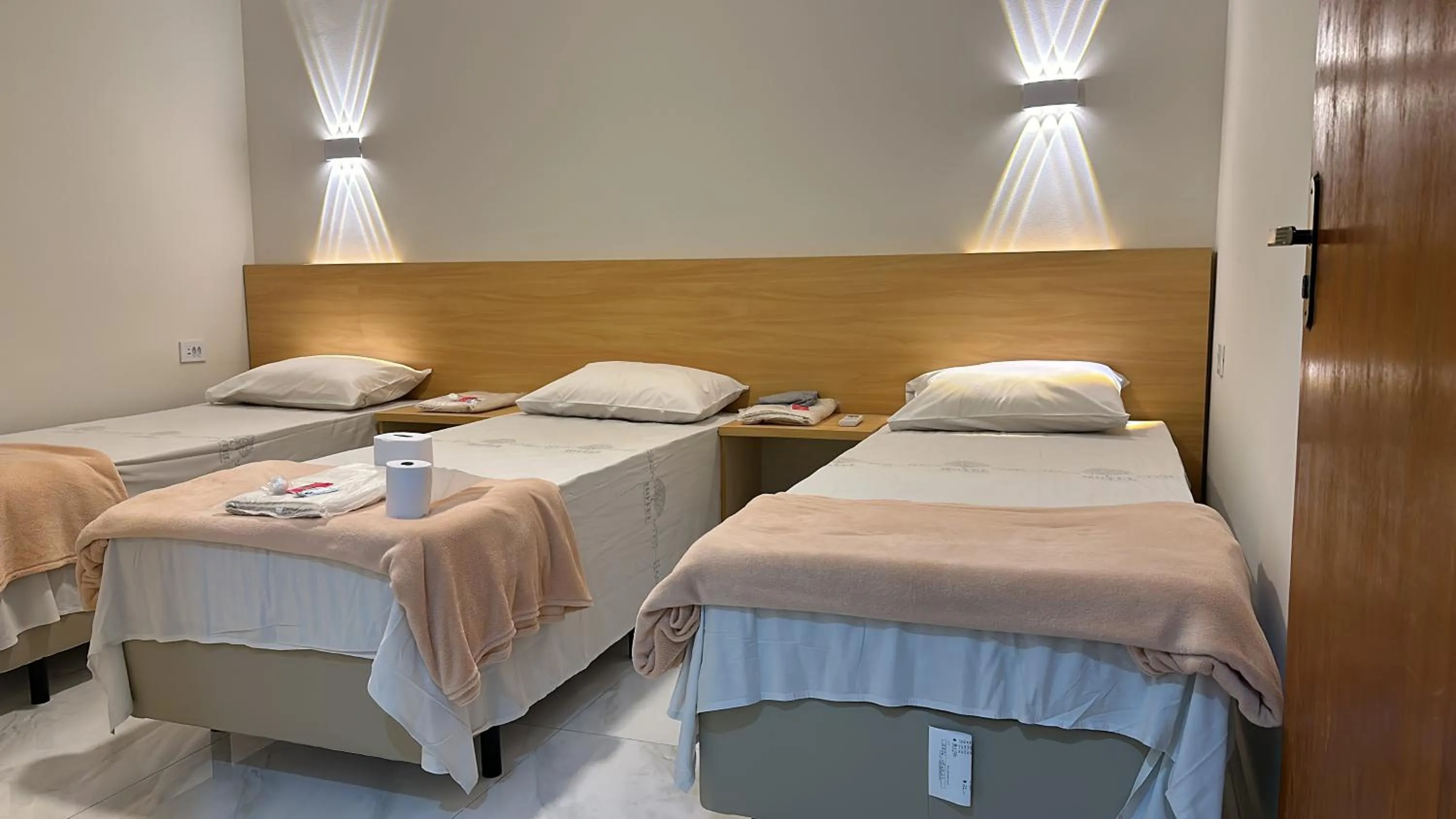 Bed in Hotel Praça da Árvore - São Paulo Expo