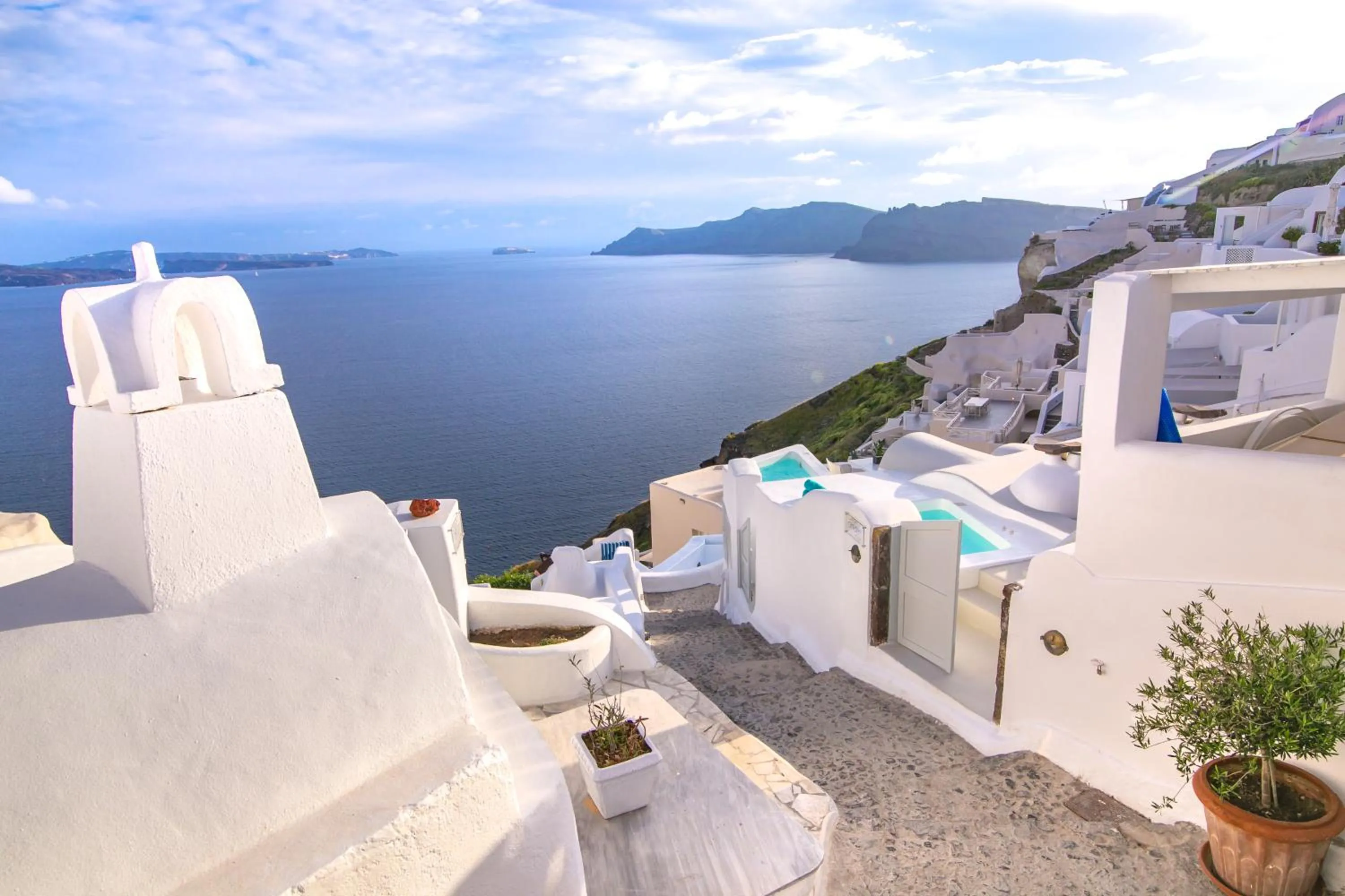 Sea view in Onar Villas Oia - Onar Hotels Collection