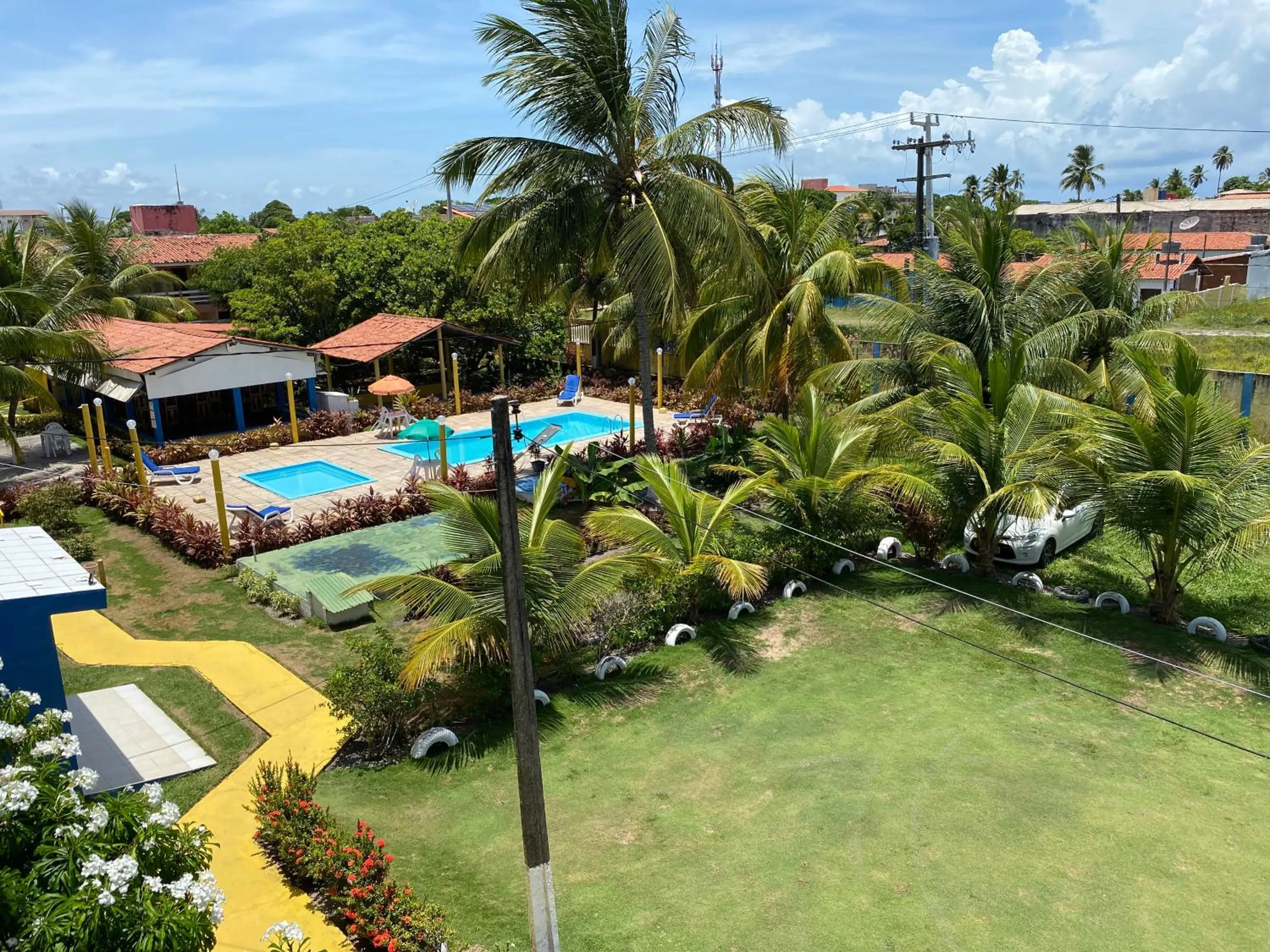 Garden view in Pousada das Acácias