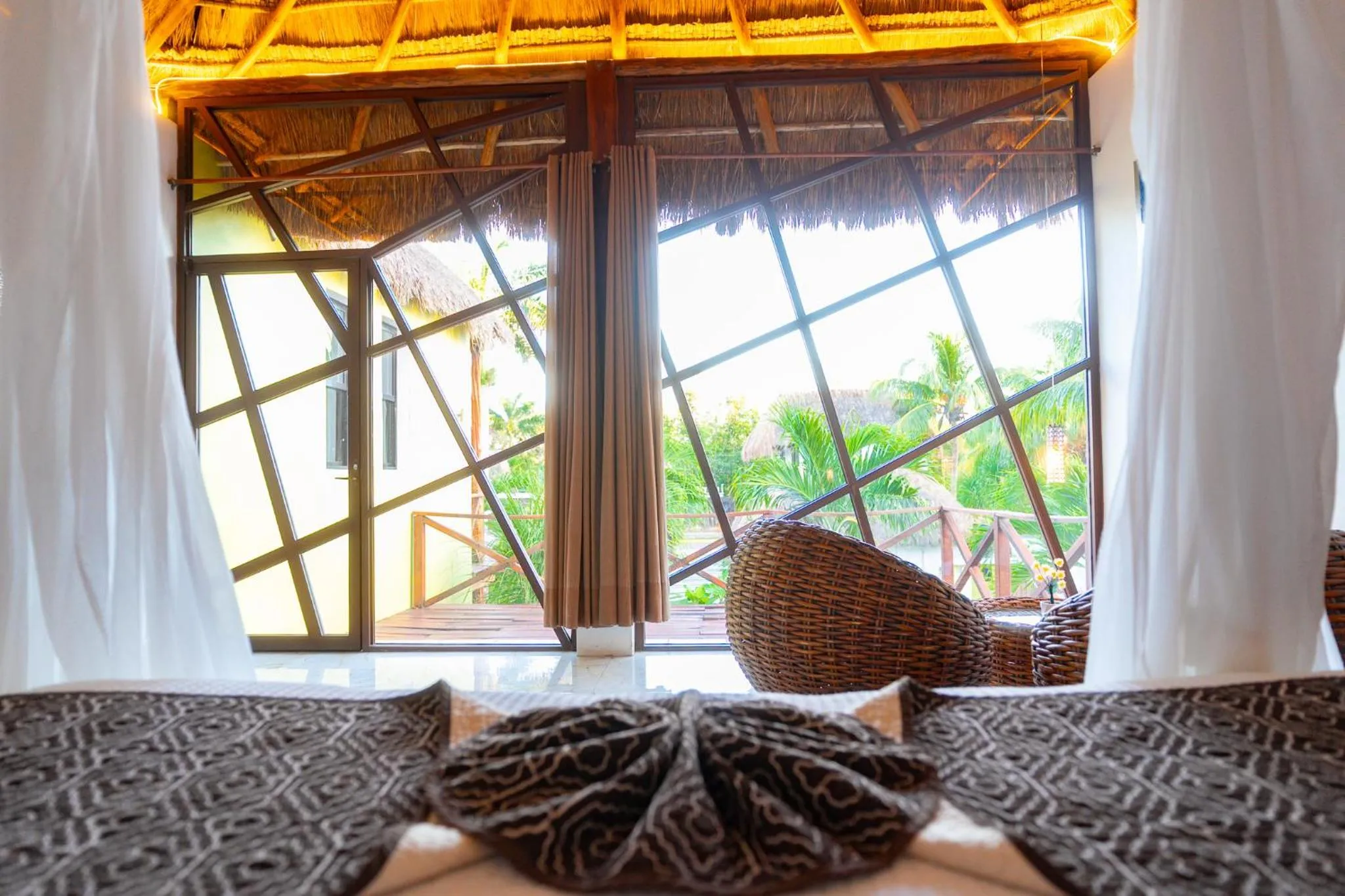 Bed in Cabañas Luxury con Lagoon Club - Adults Only