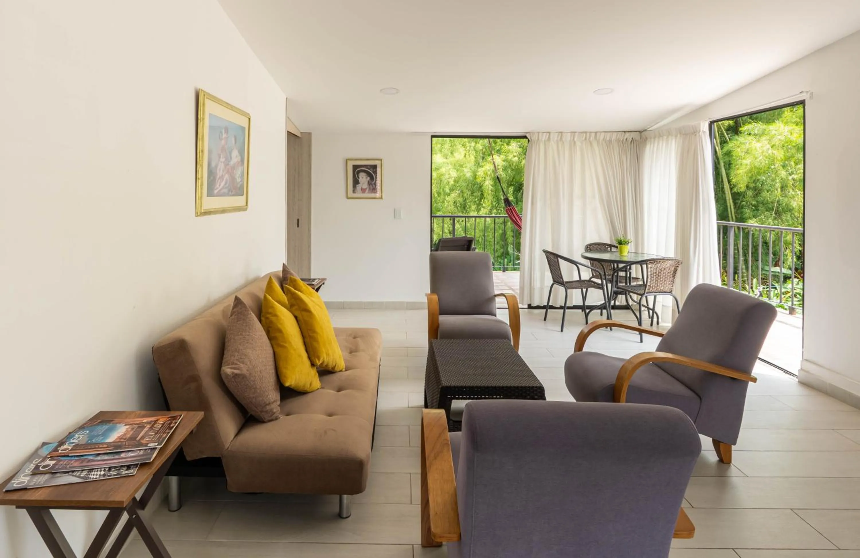 Living room in Hotel campestre La Floresta