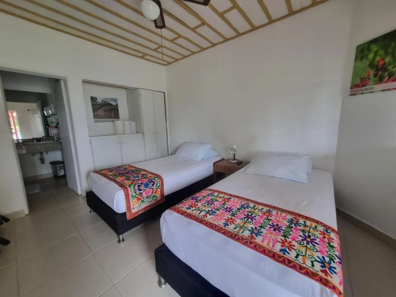 Bedroom, Bed in Hotel campestre La Floresta