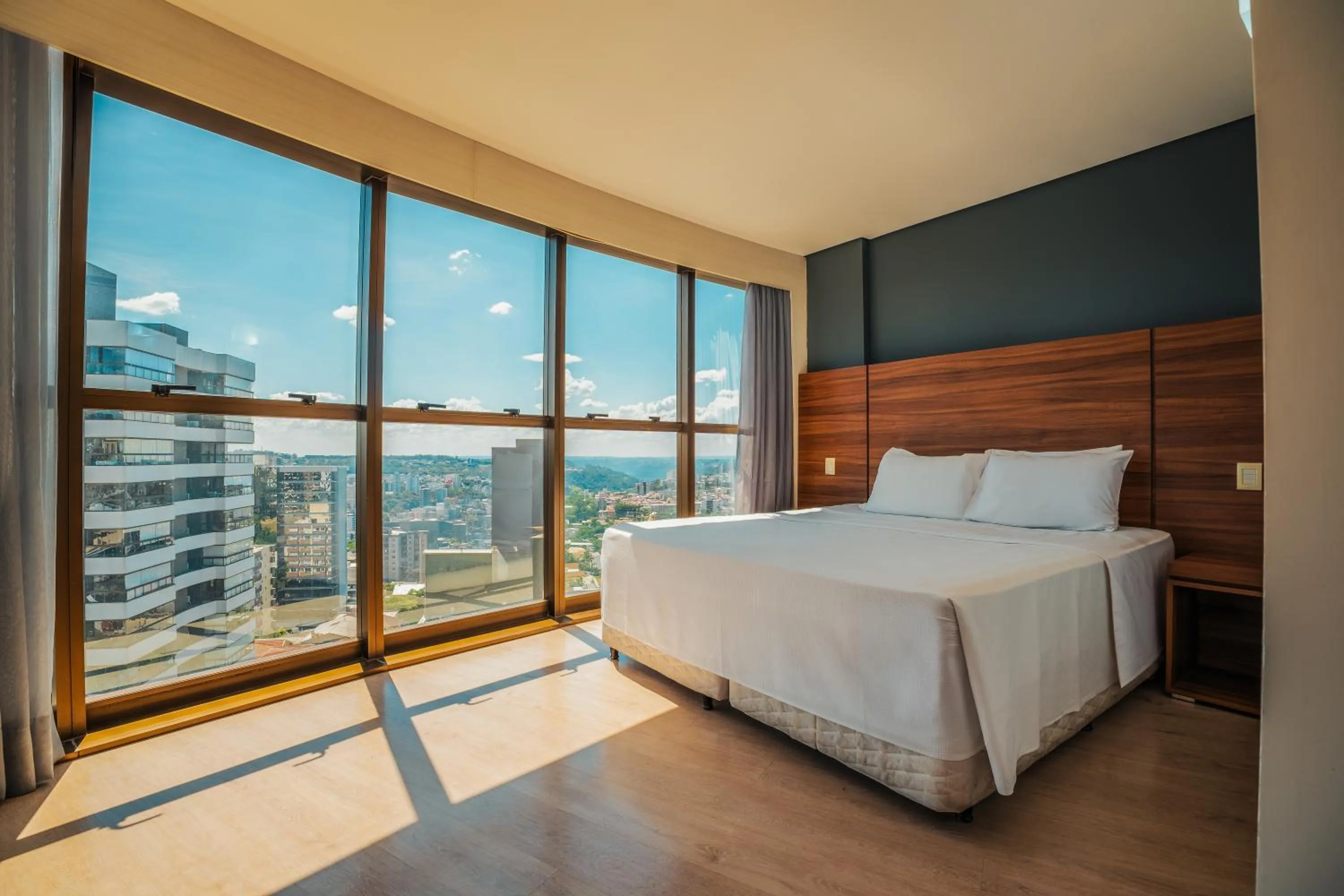 Bed in Hotel Laghetto Bento