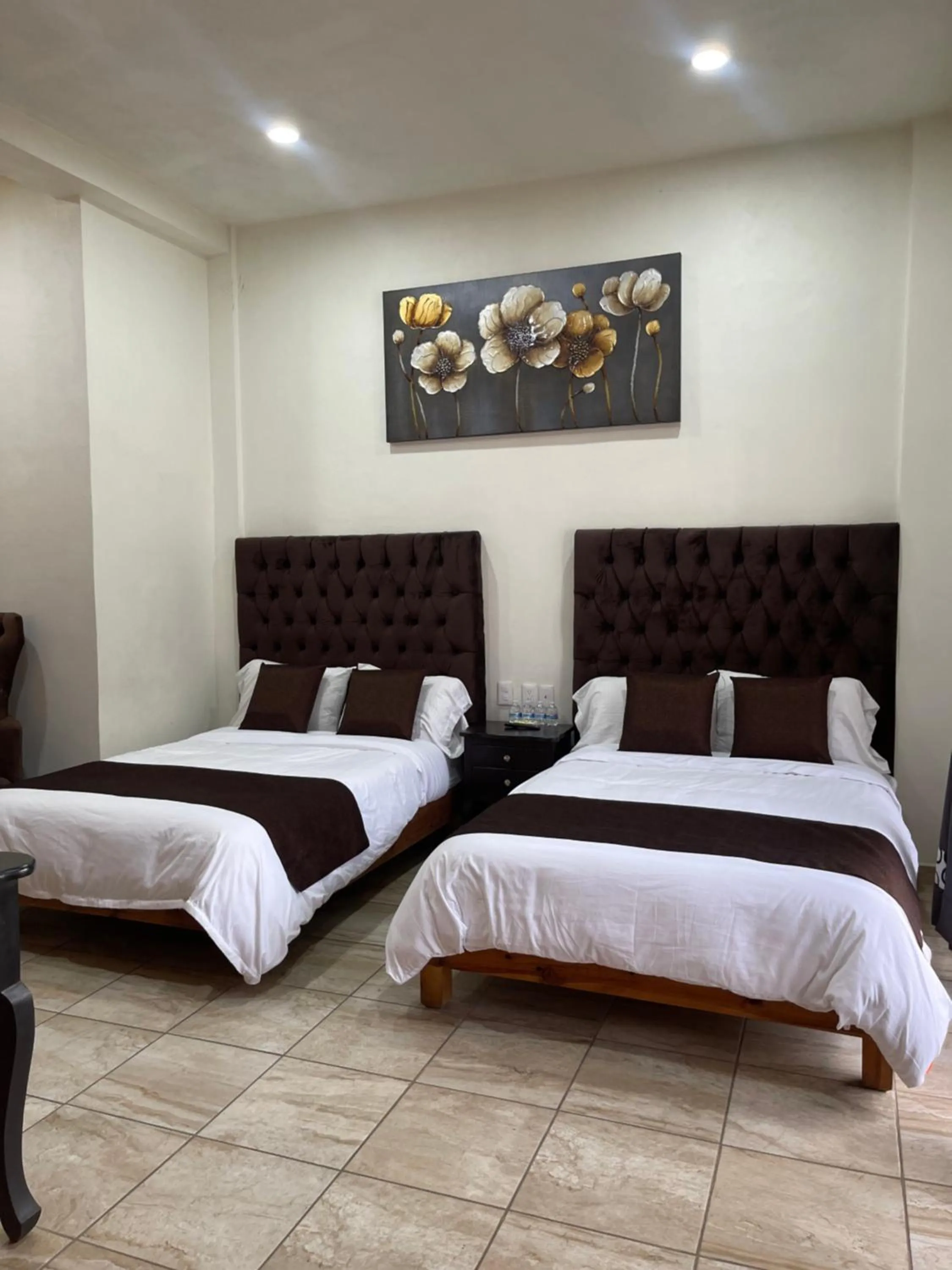 Bed in Hotel & Balneario Los Angeles