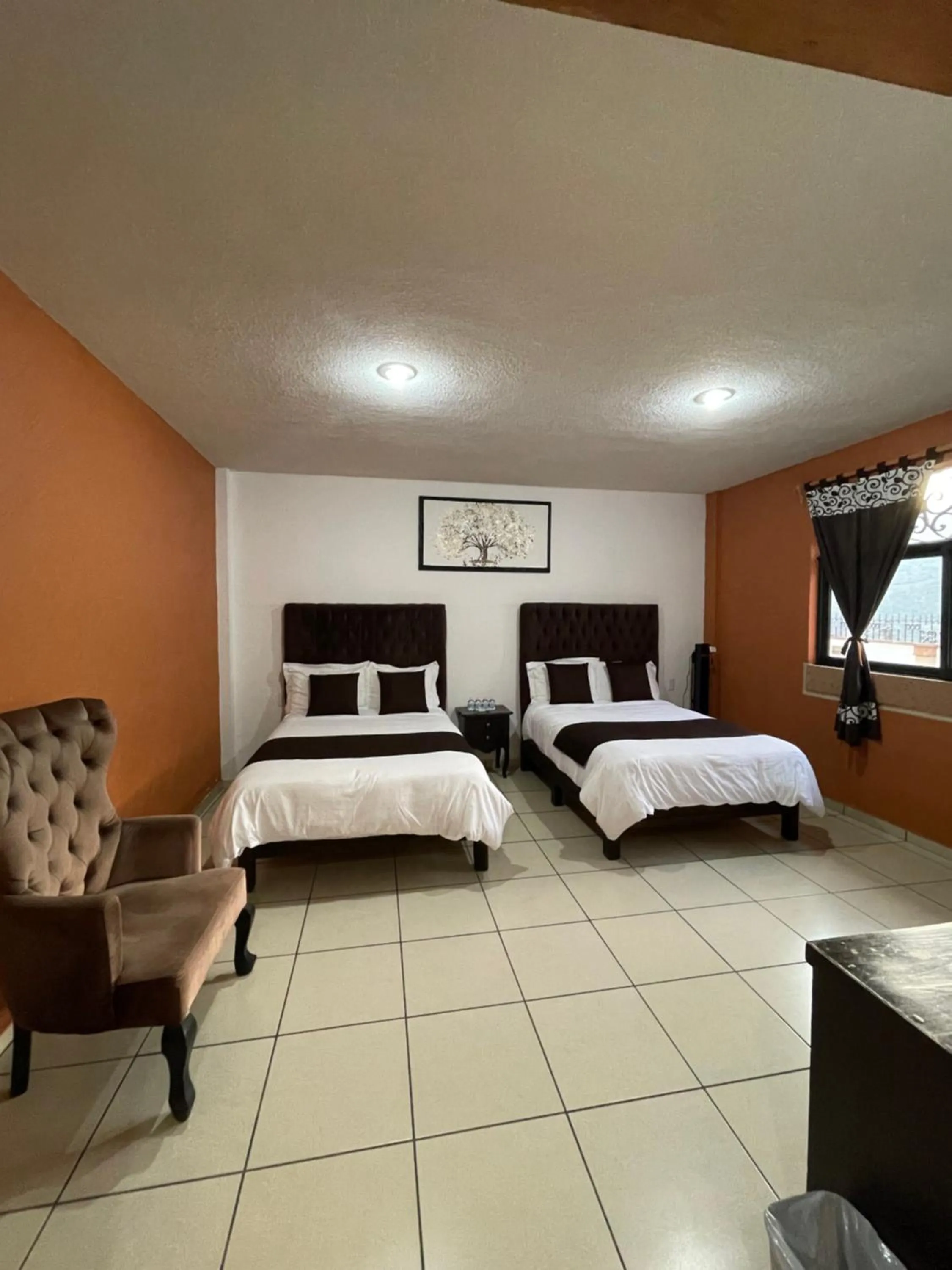 Bed in Hotel & Balneario Los Angeles