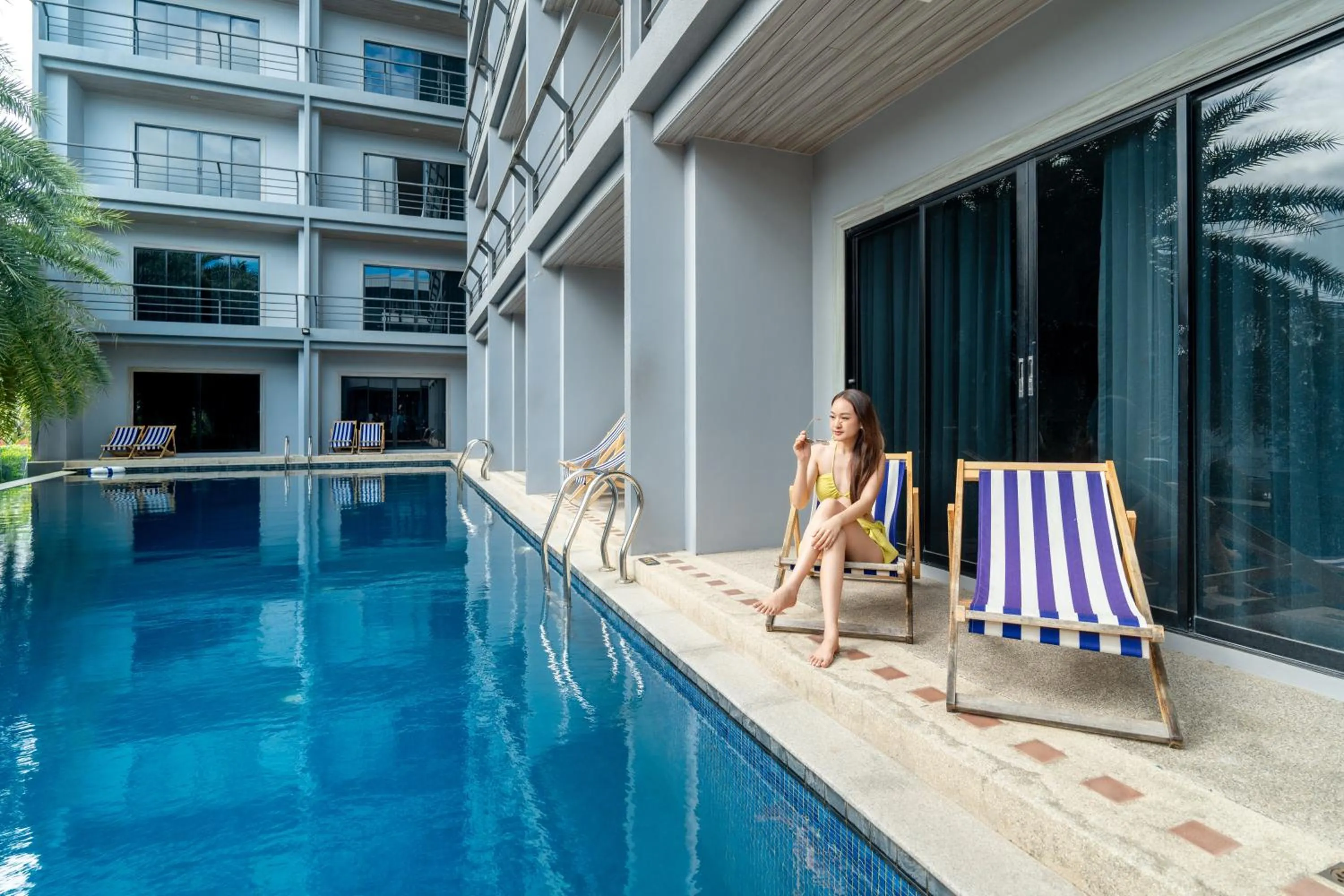 Swimming pool in Bhukitta Boutique Hotel Phuket Town