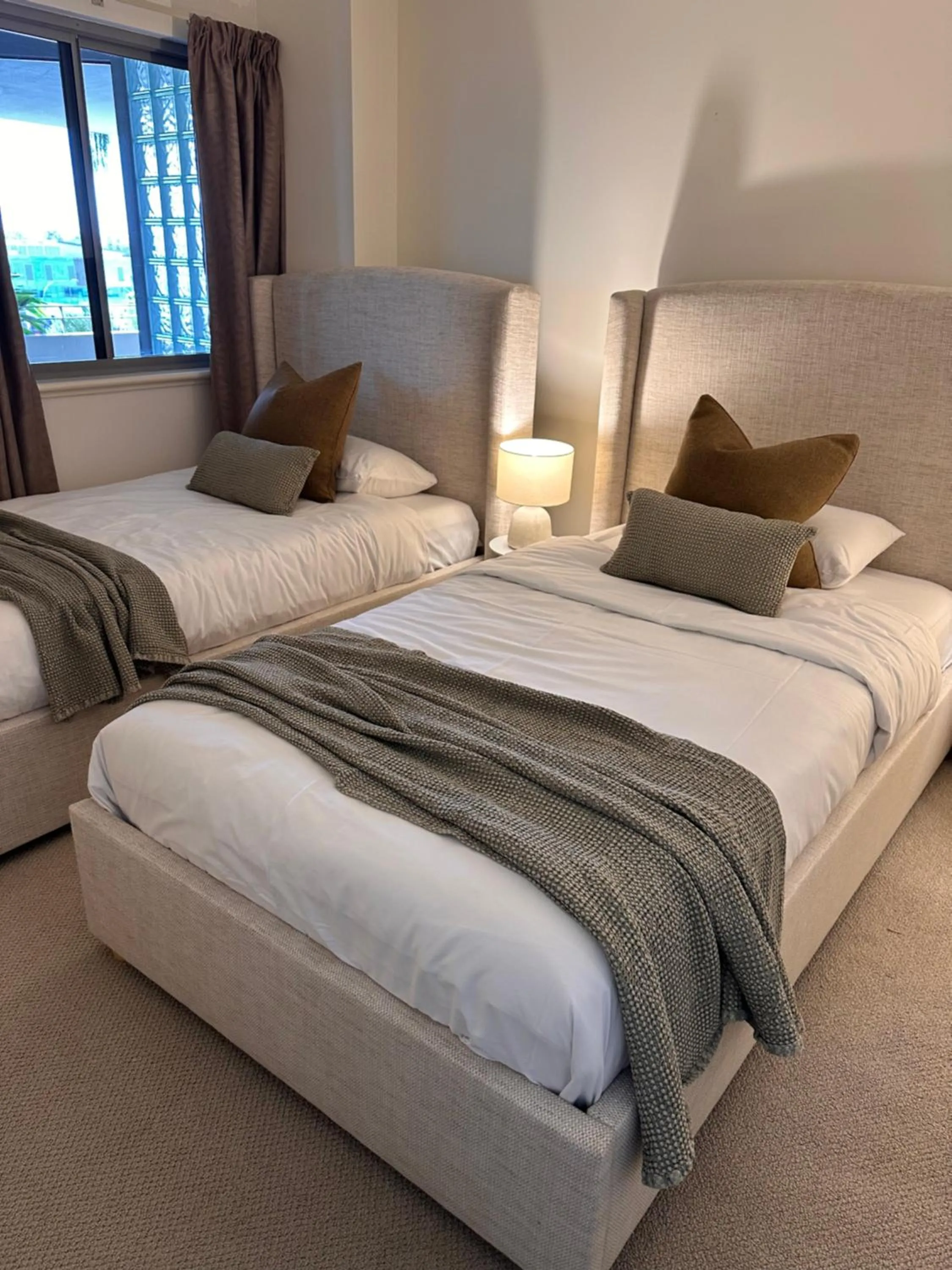 Bed in Riverside Holiday Apartments