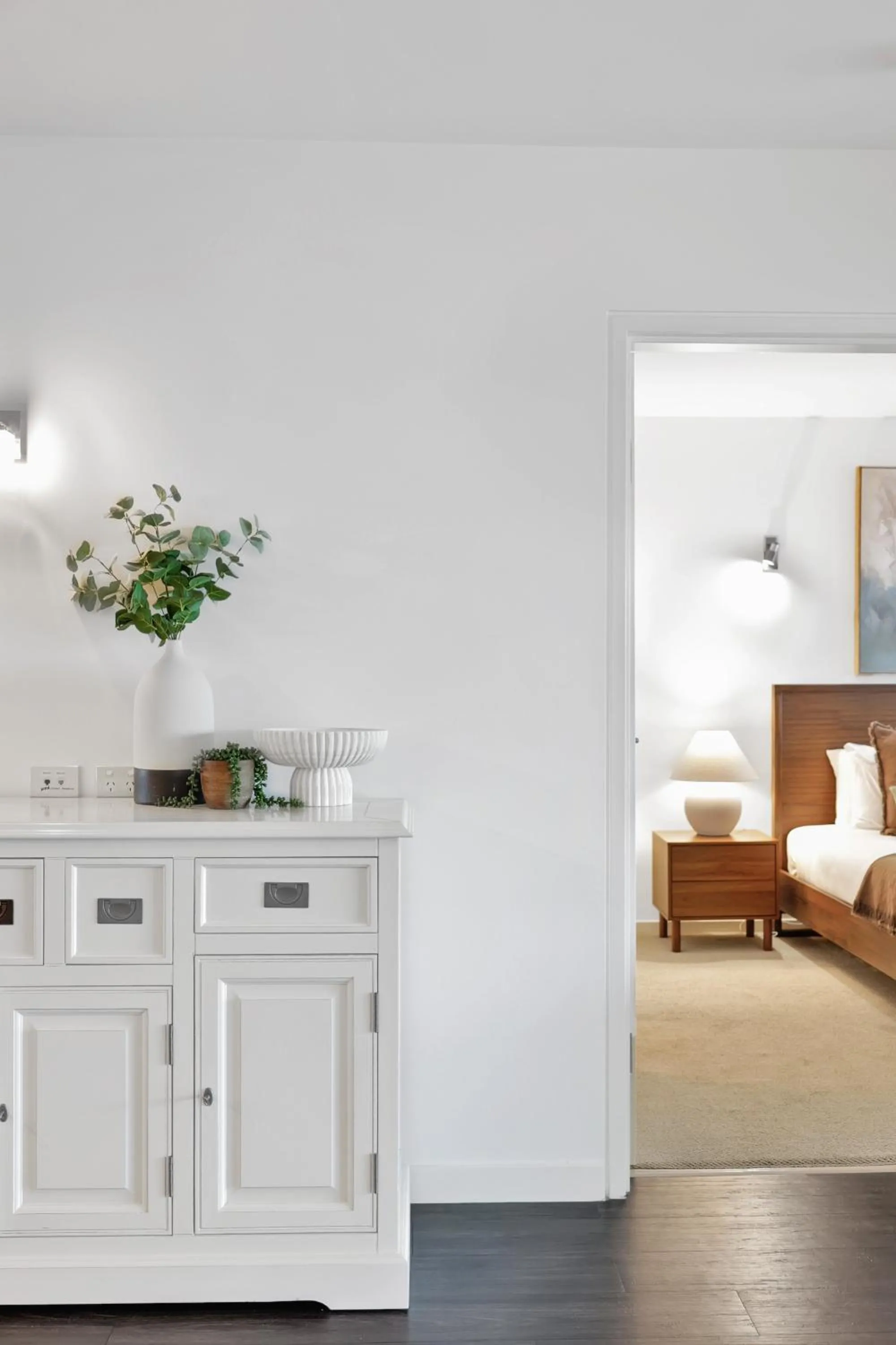 Bed in Riverside Holiday Apartments