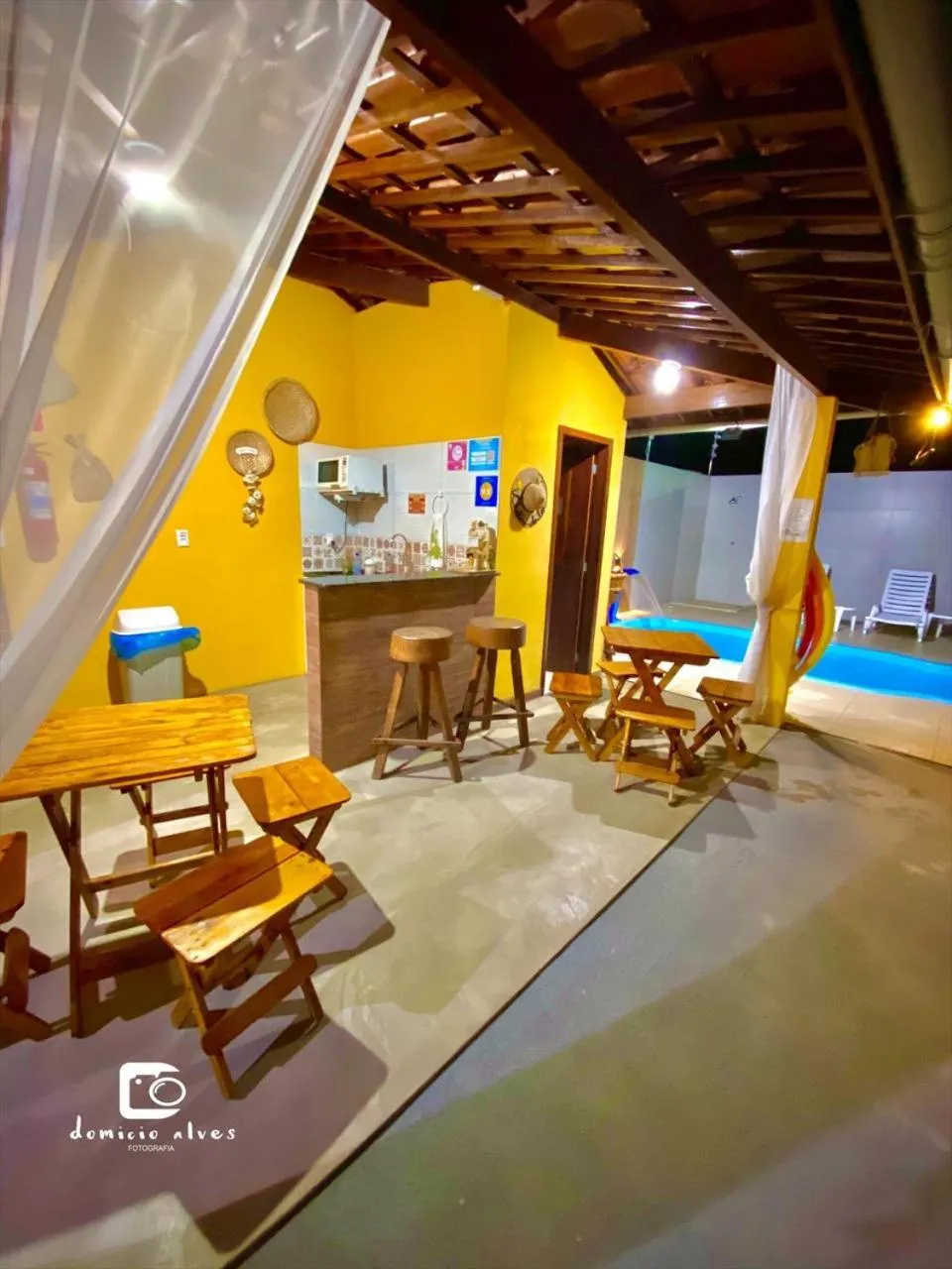 BBQ facilities in Pousada Chalés do Toque