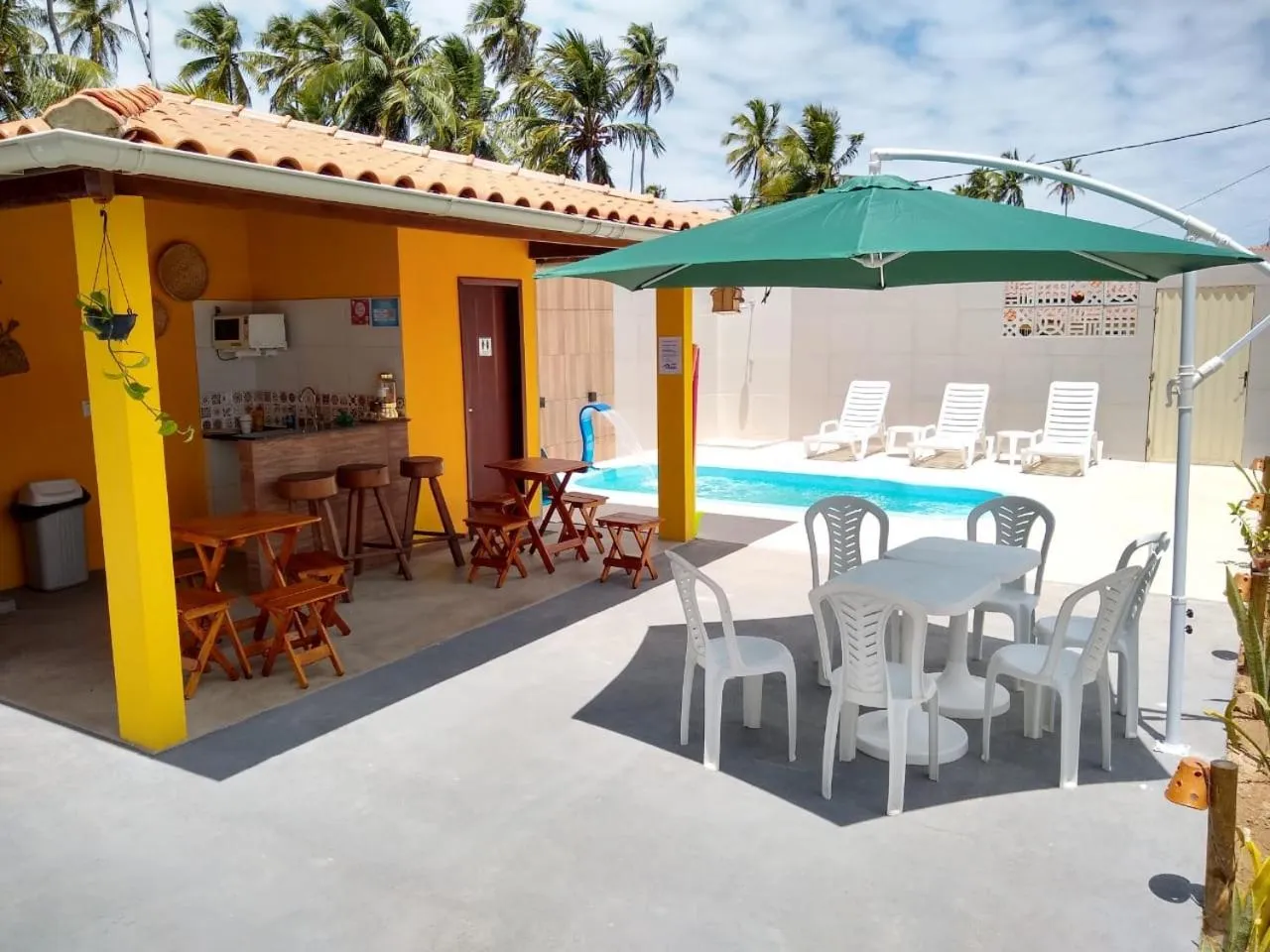 Patio in Pousada Chalés do Toque