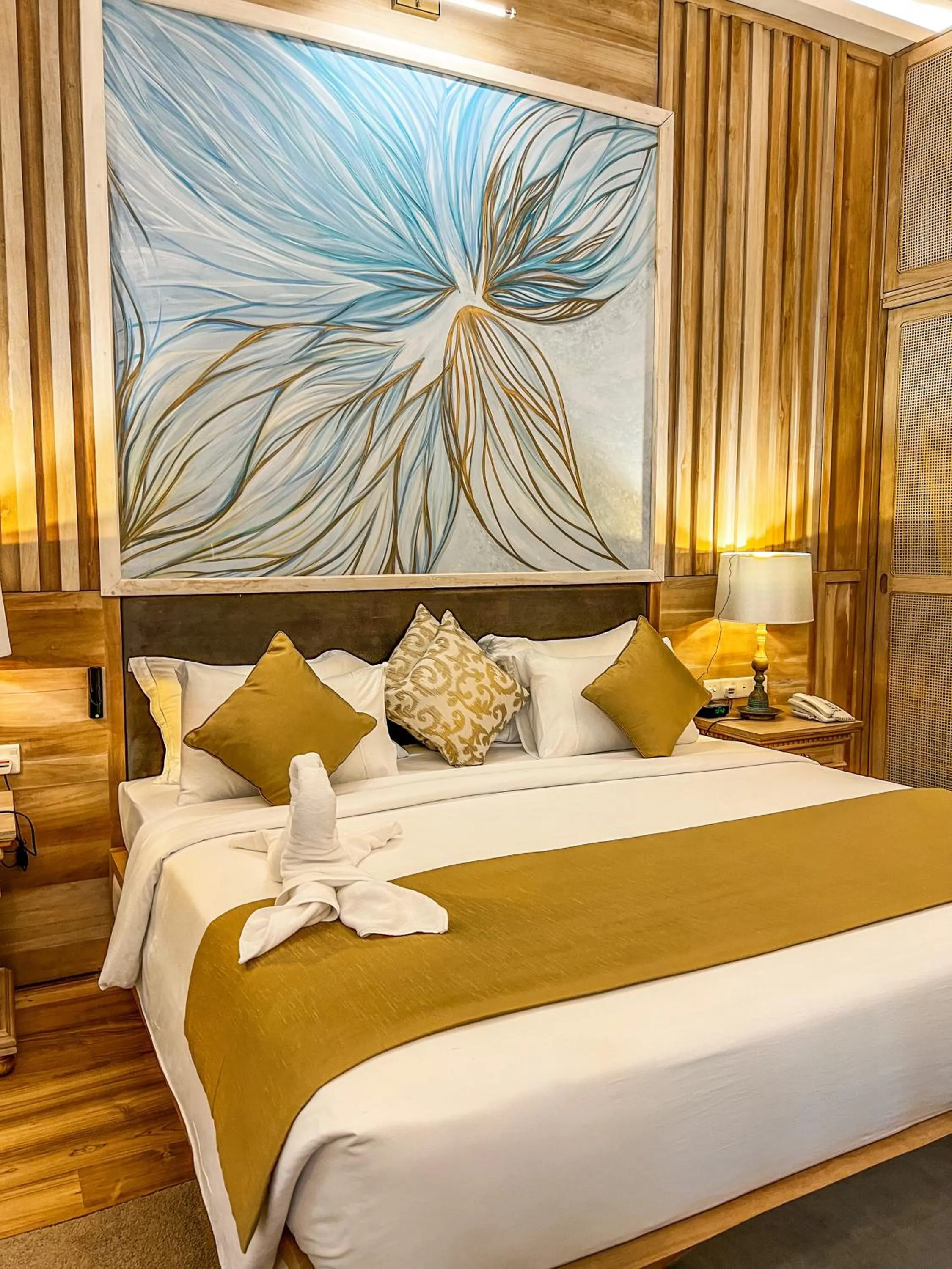 Bed in Hotel Sigiriya