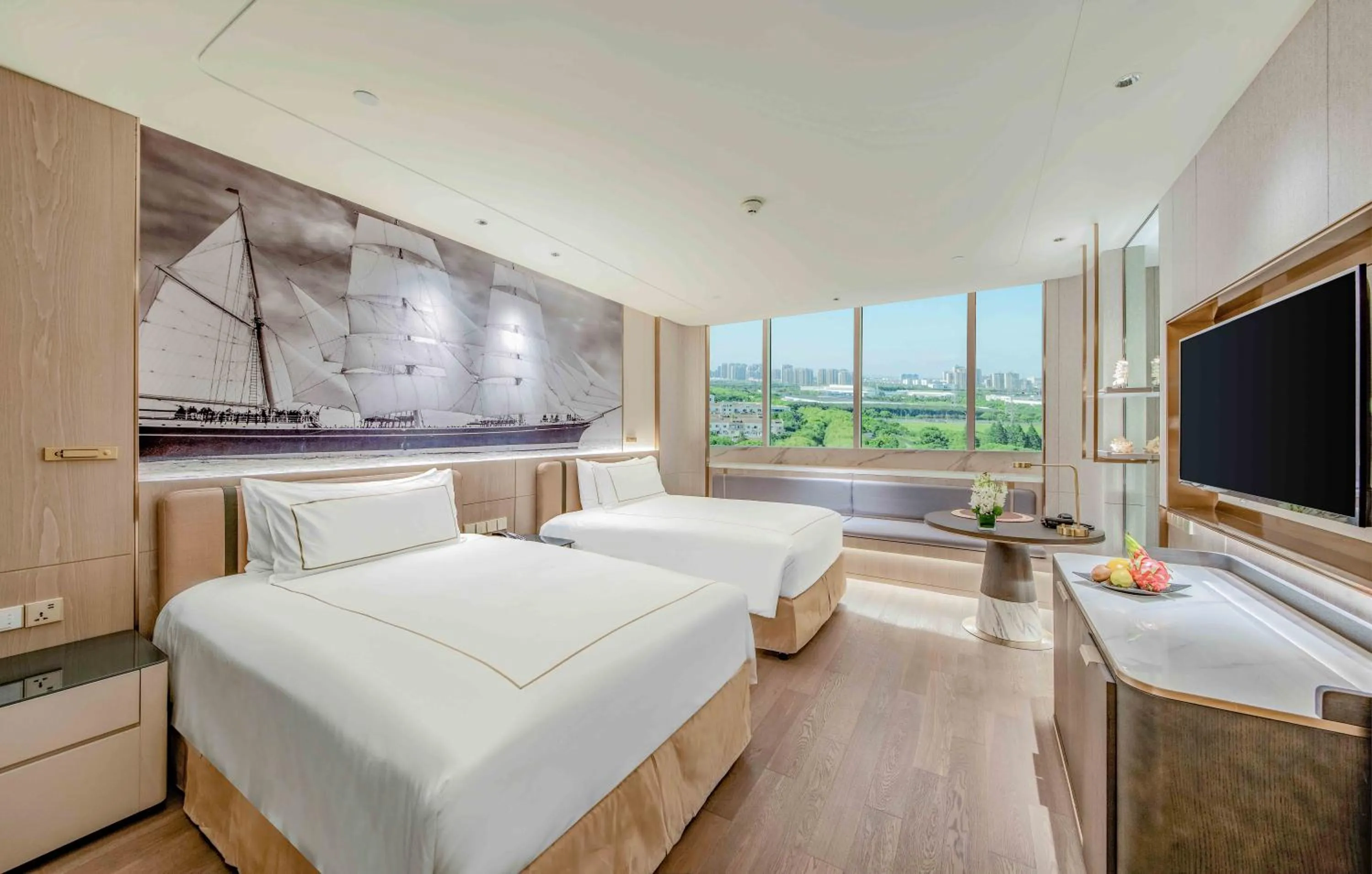 Bed in Crowne Plaza Suzhou by IHG