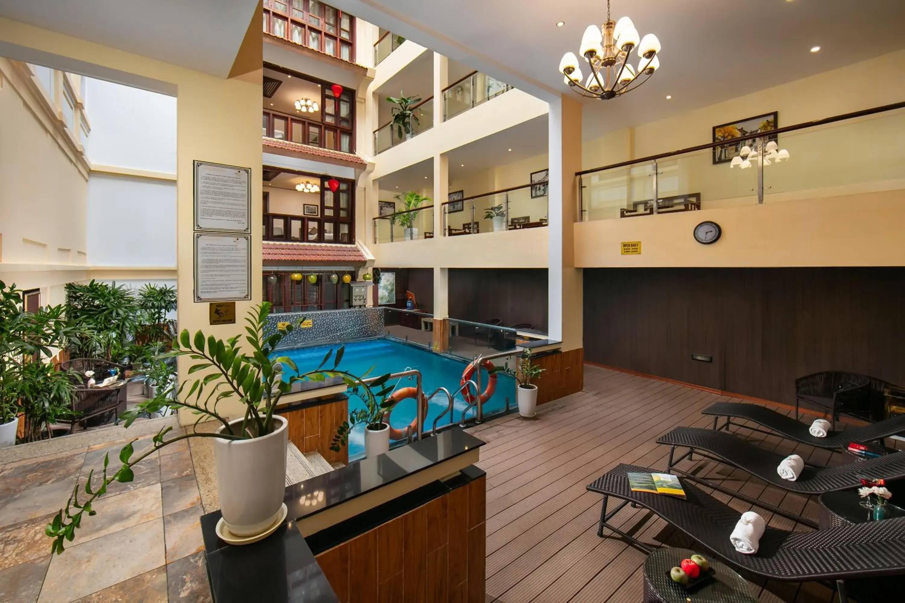 Swimming pool in Hanoi Nostalgia Hotel & Spa Swimming pool in Hanoi Nostalgia Hotel & Spa