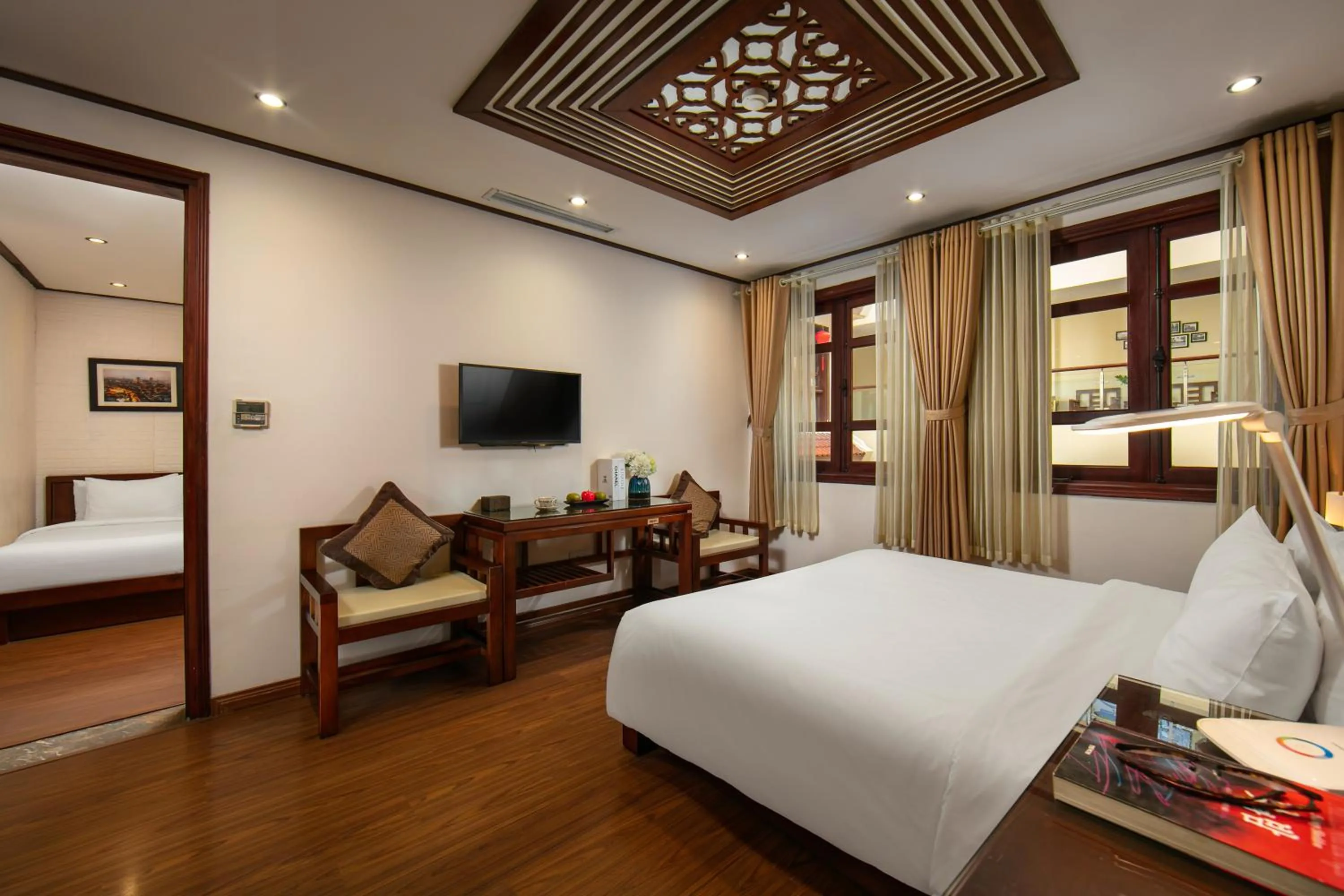 Bedroom, Bed in Hanoi Nostalgia Hotel & Spa