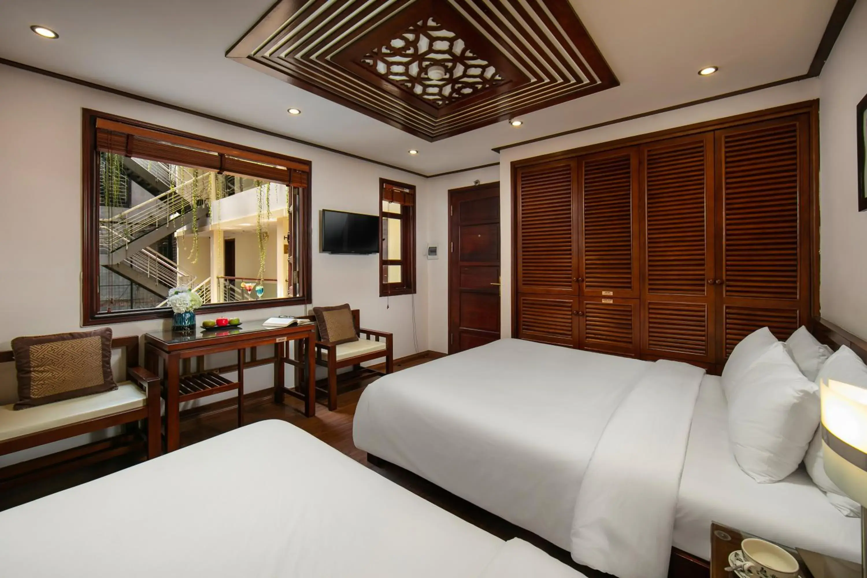 Bedroom, Bed in Hanoi Nostalgia Hotel & Spa Bedroom, Bed in Hanoi Nostalgia Hotel & Spa