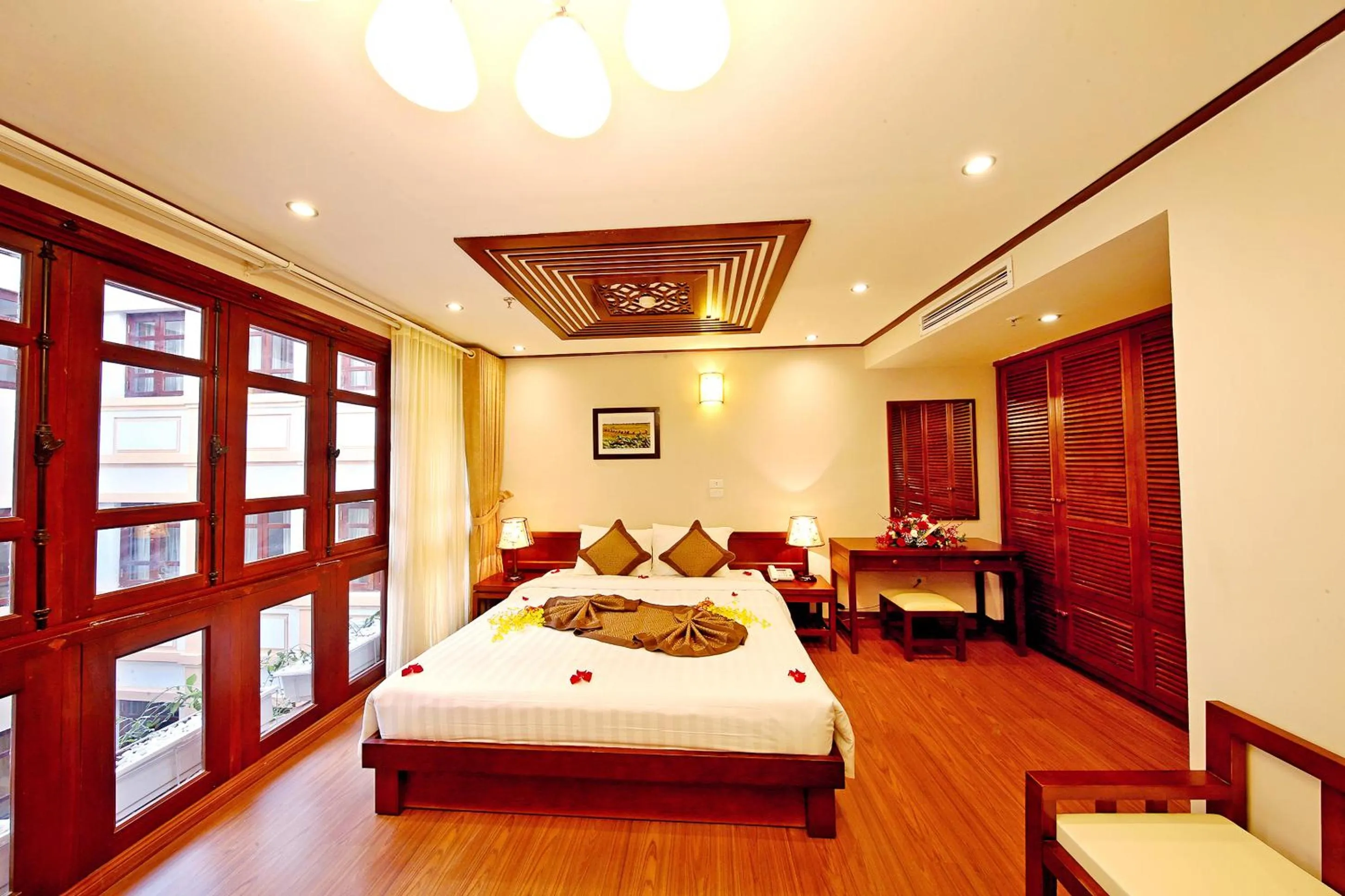 Bedroom, Bed in Hanoi Nostalgia Hotel & Spa