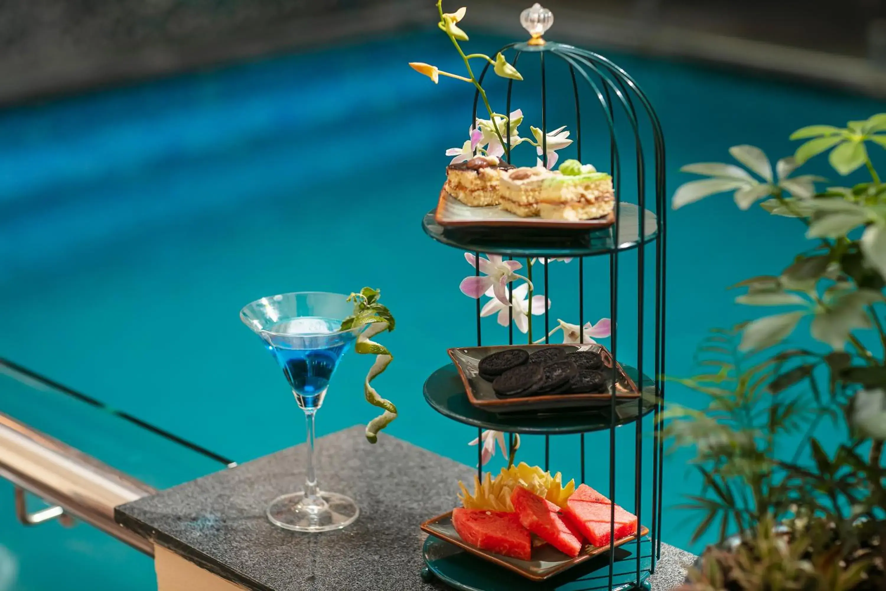 Pool view in Hanoi Nostalgia Hotel & Spa Pool view in Hanoi Nostalgia Hotel & Spa