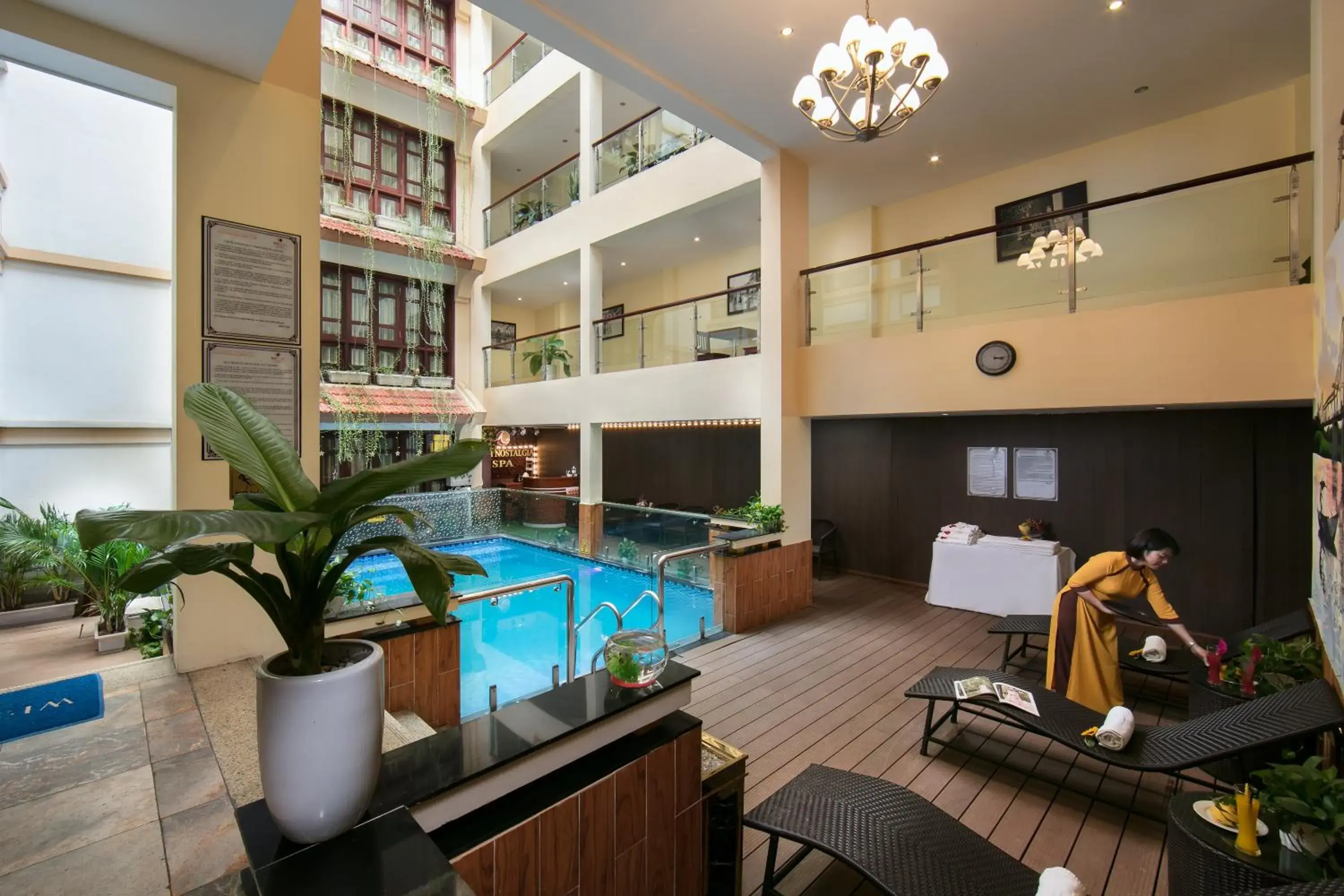 Swimming pool in Hanoi Nostalgia Hotel & Spa Swimming pool in Hanoi Nostalgia Hotel & Spa