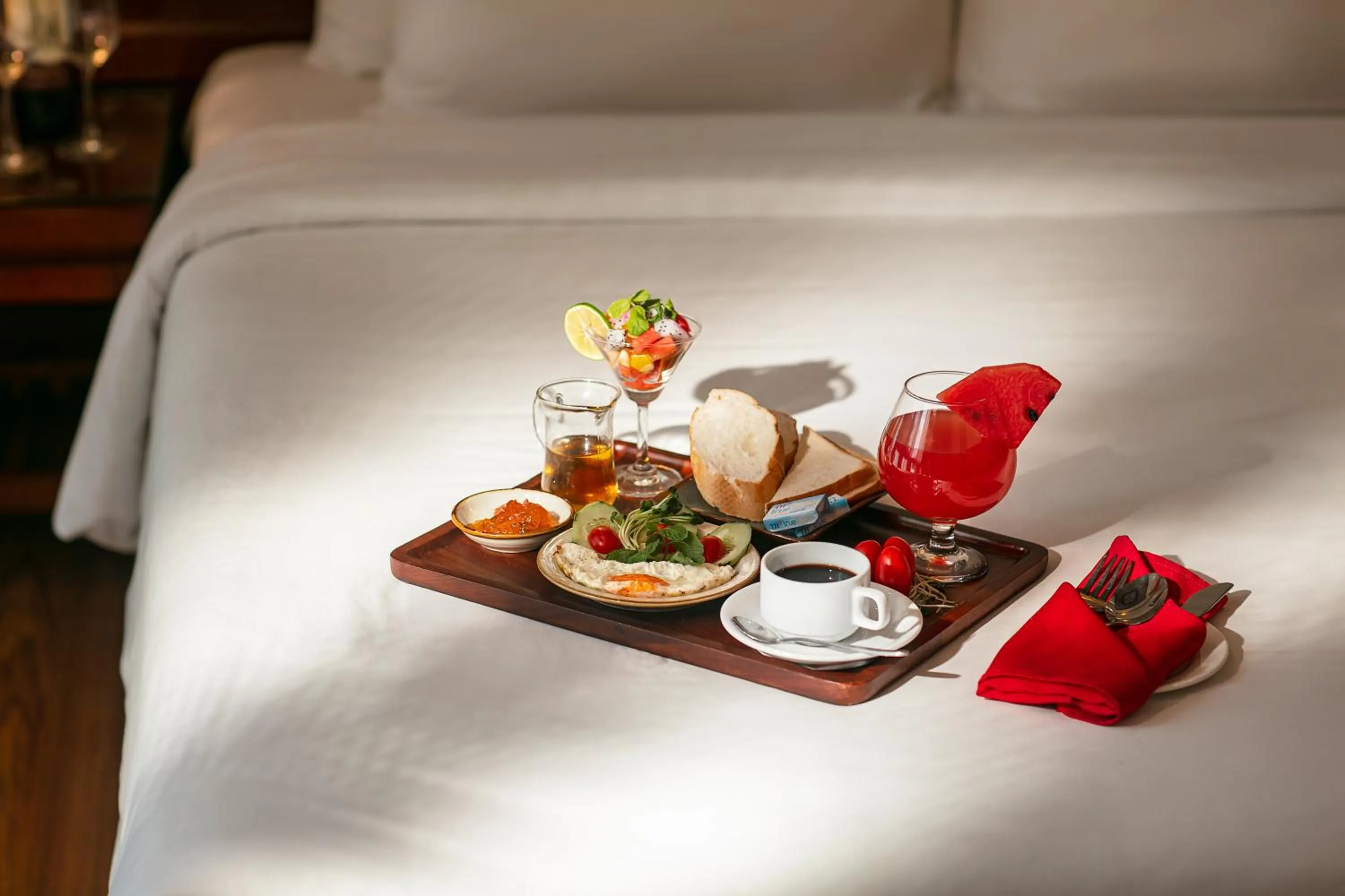 Coffee/tea facilities, Bed in Hanoi Nostalgia Hotel & Spa