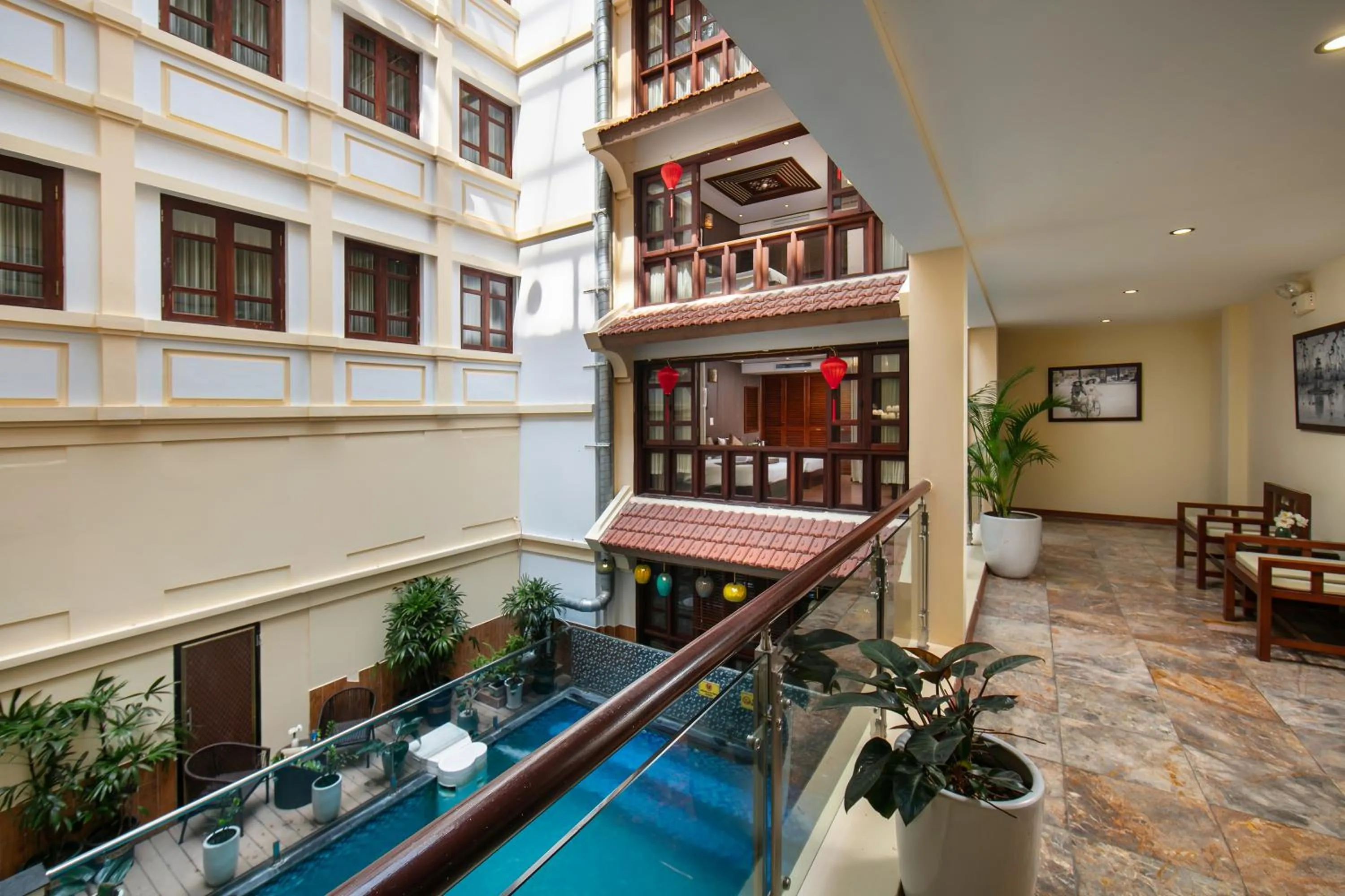 Pool view in Hanoi Nostalgia Hotel & Spa