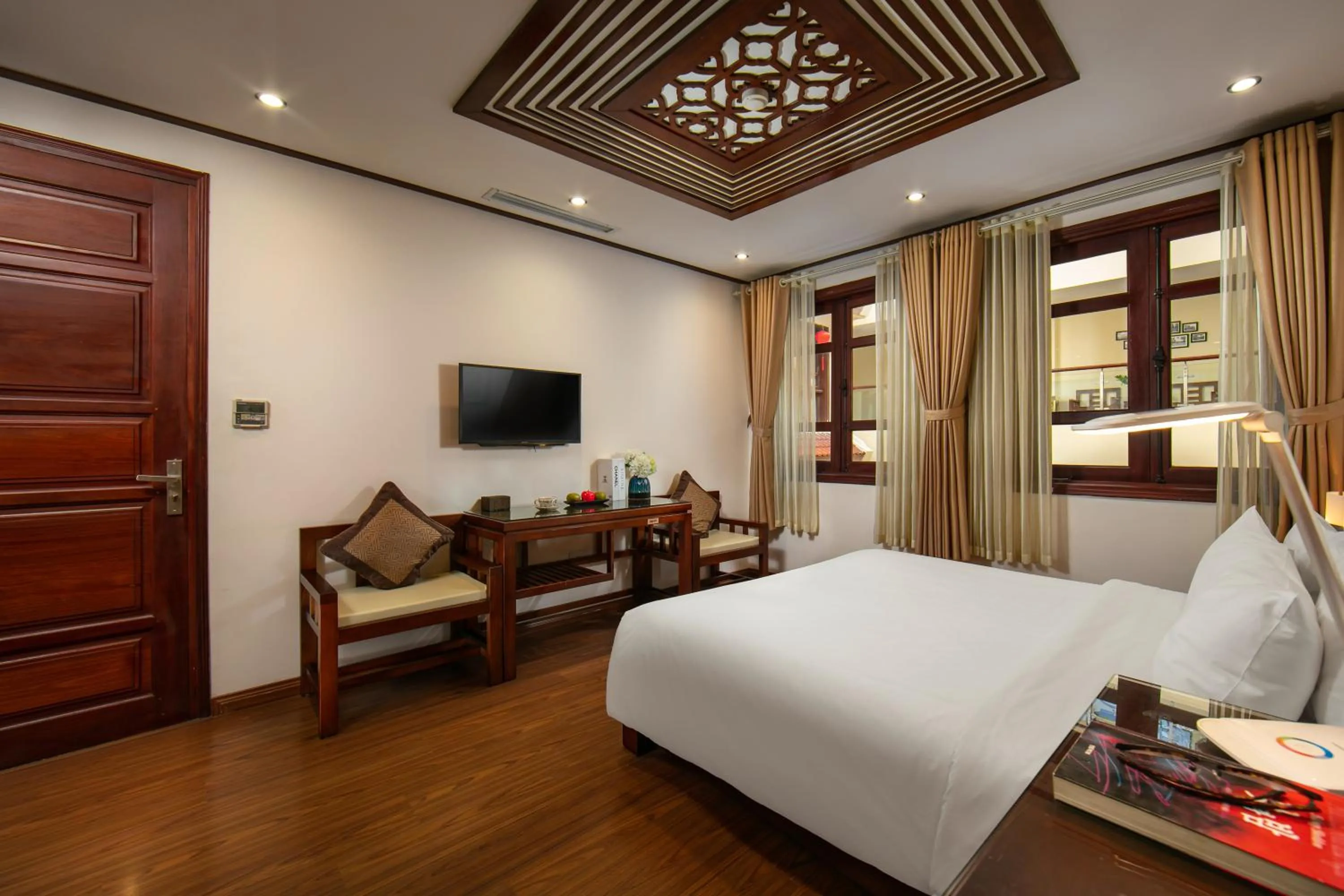 Bedroom, Bed in Hanoi Nostalgia Hotel & Spa