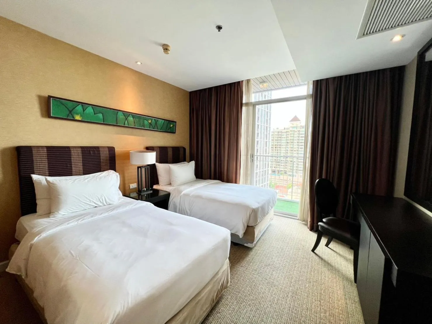 Bed in Urbana Sathorn Hotel, Bangkok