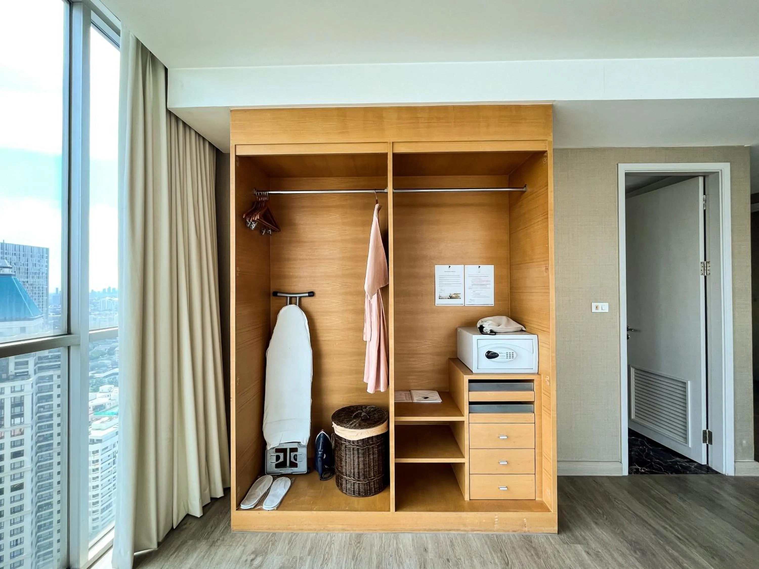 wardrobe in Urbana Sathorn Hotel, Bangkok