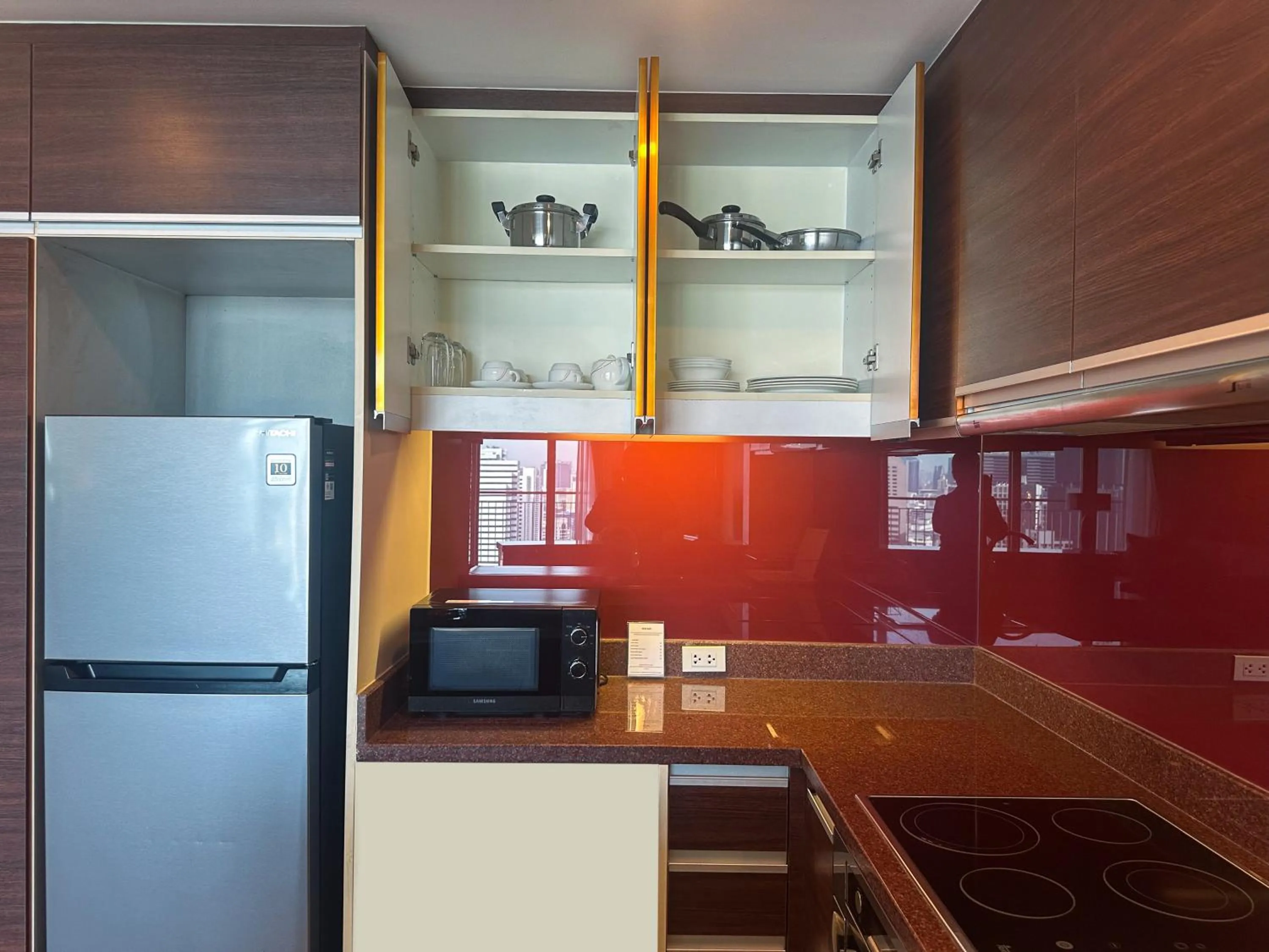 Kitchen or kitchenette in Urbana Sathorn Hotel, Bangkok