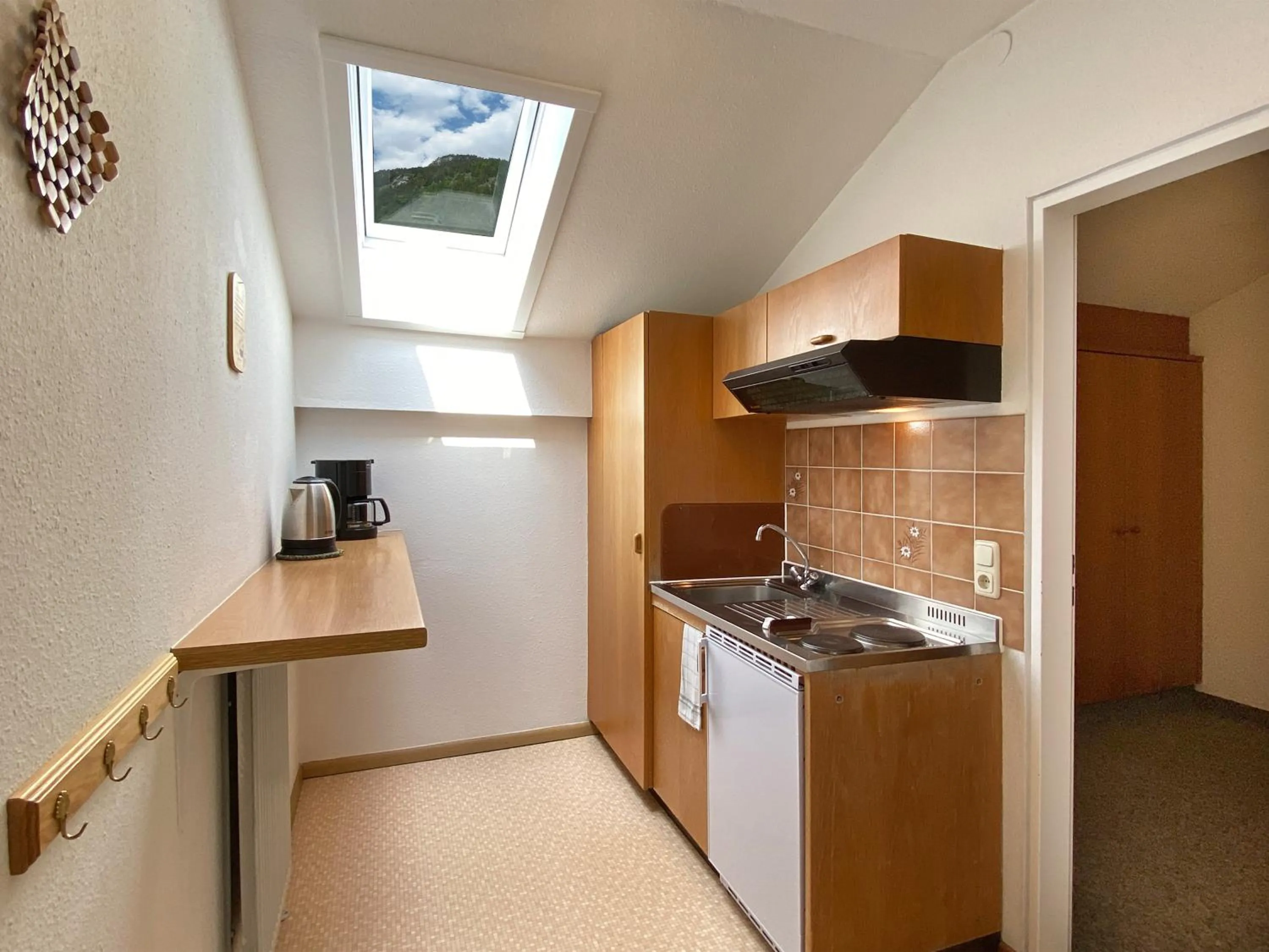 Kitchen or kitchenette in Appartement-Hotel Happy Kienberg