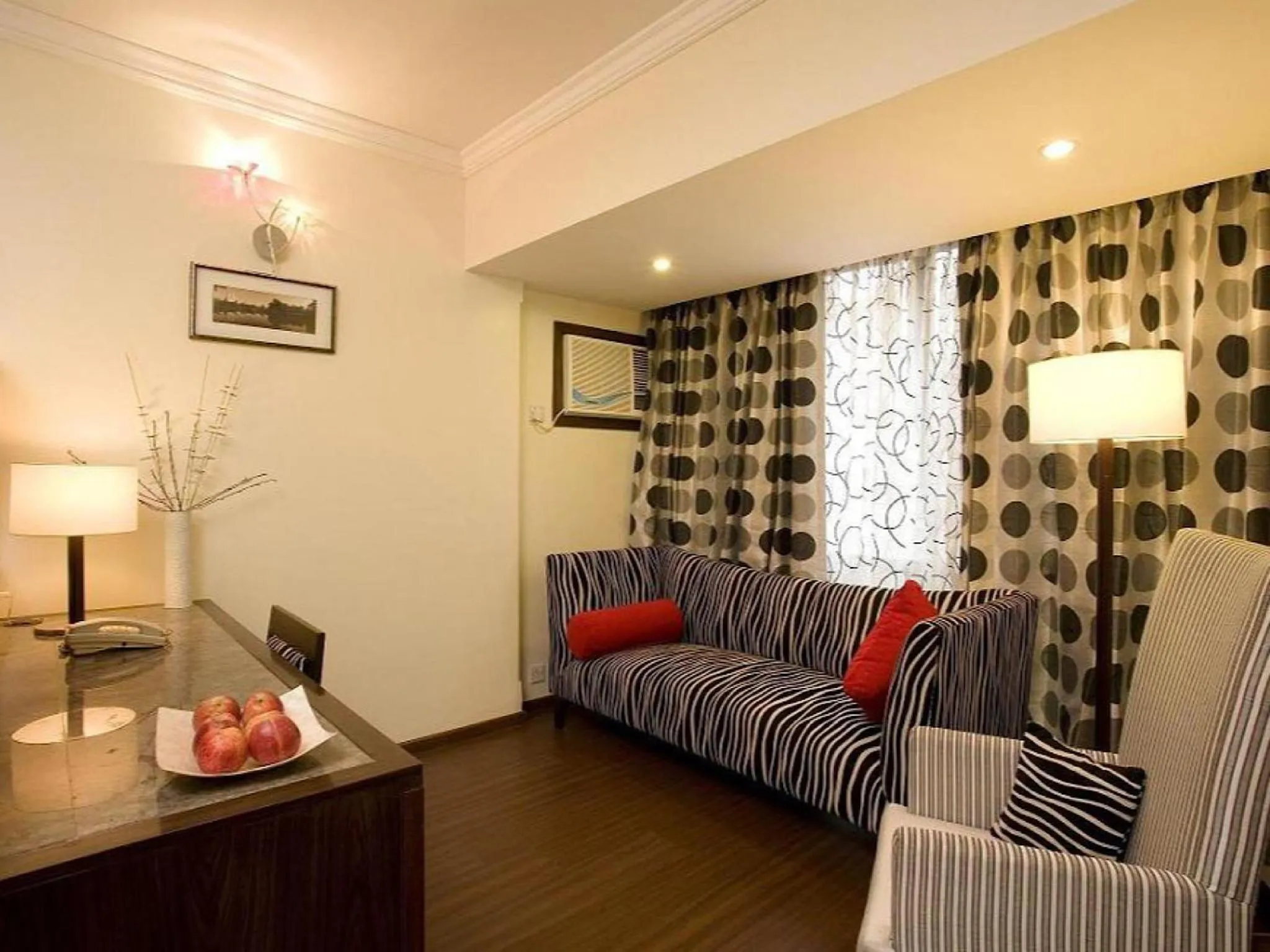 Living room in The Shalimar Hotel, Kemps Corner