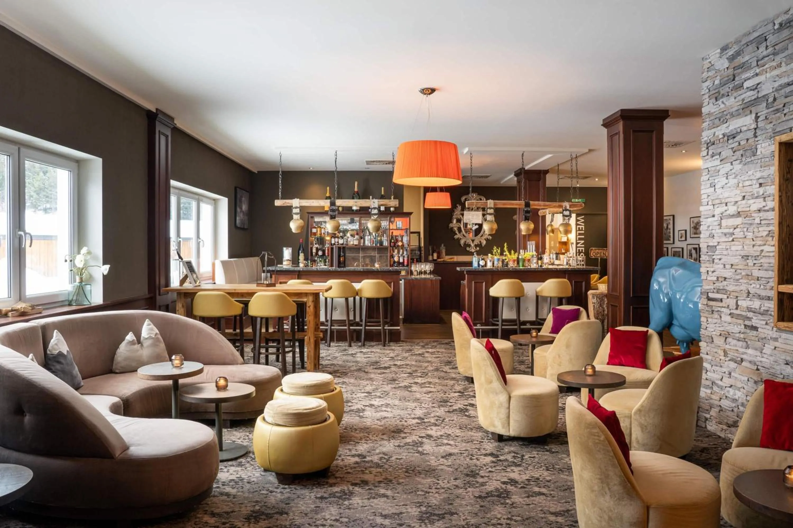 Lounge or bar in elaya hotel steinplatte, Trademark by Wyndham