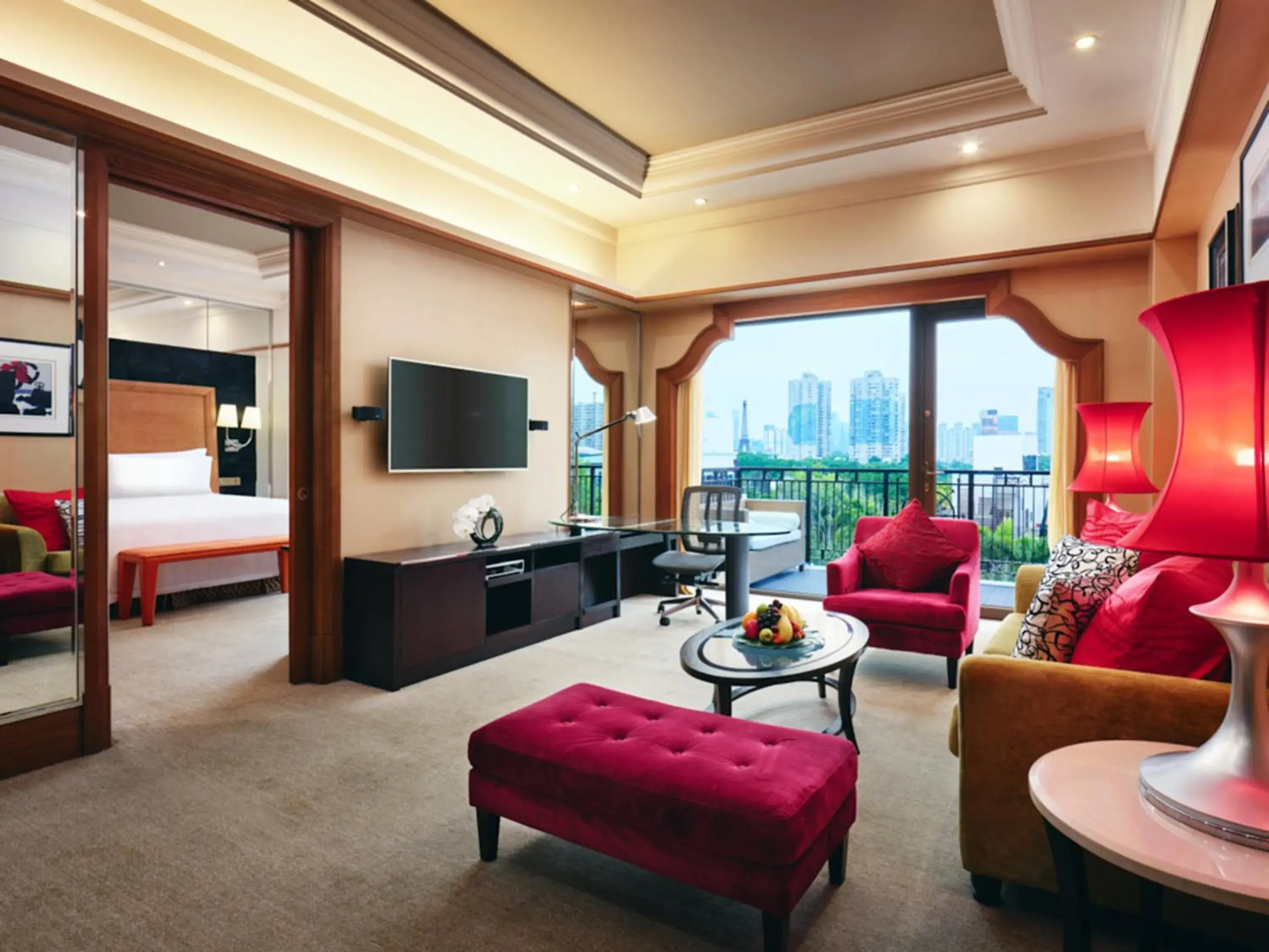 Living room in InterContinental Shenzhen by IHG - OCT Metro Station, All Rooms Featuring Balcony from 55 sqm, 10,000 sqm Garden with Beach and Outdoor & Indoor Swimming Pool, Joy Kids Utopia Theme Club Living room in InterContinental Shenzhen by IHG - OCT Metro Station, All Rooms Featuring Balcony from 55 sqm, 10,000 sqm Garden with Beach and Outdoor & Indoor Swimming Pool, Joy Kids Utopia Theme Club