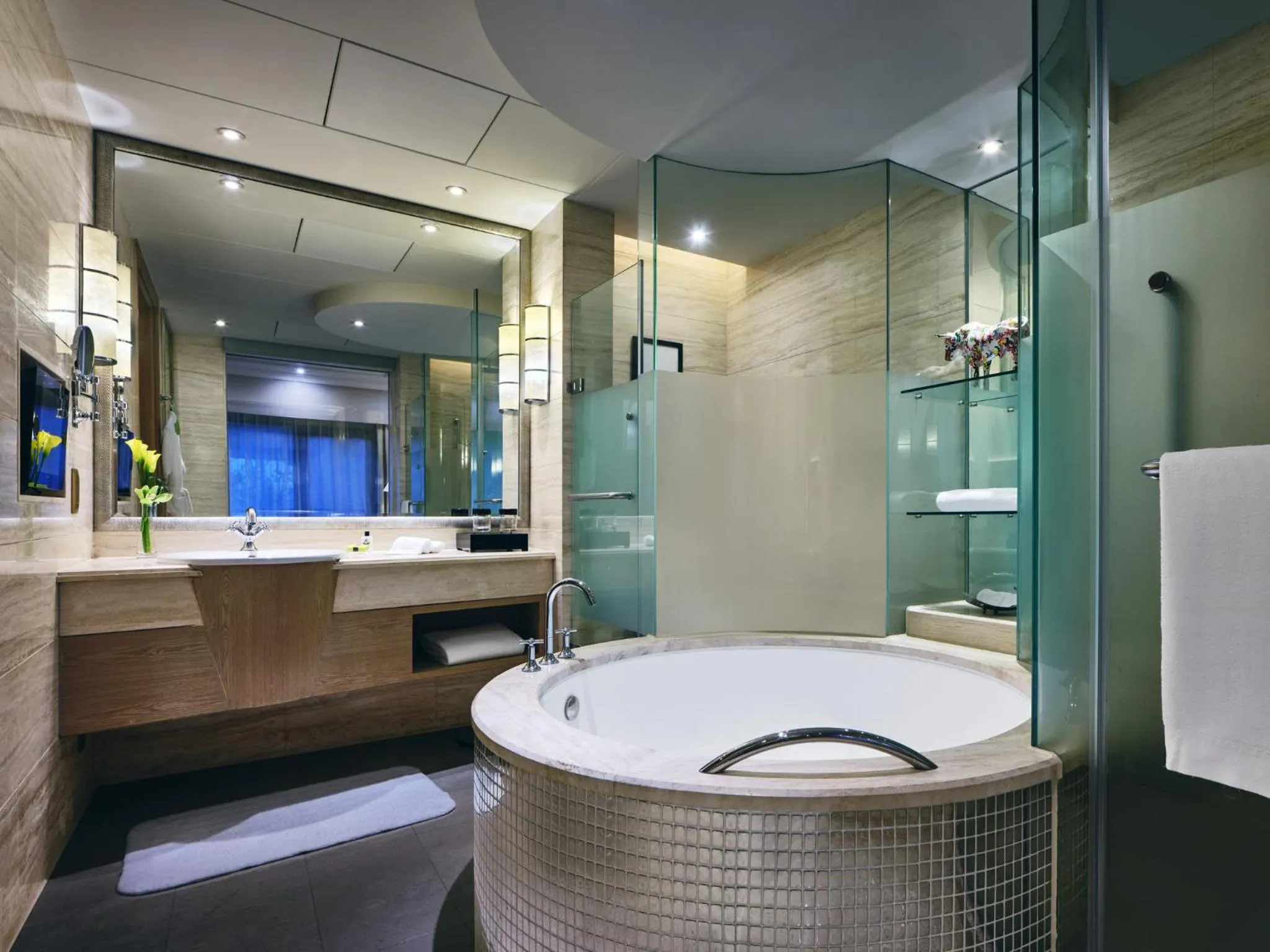 Bathroom in InterContinental Shenzhen by IHG