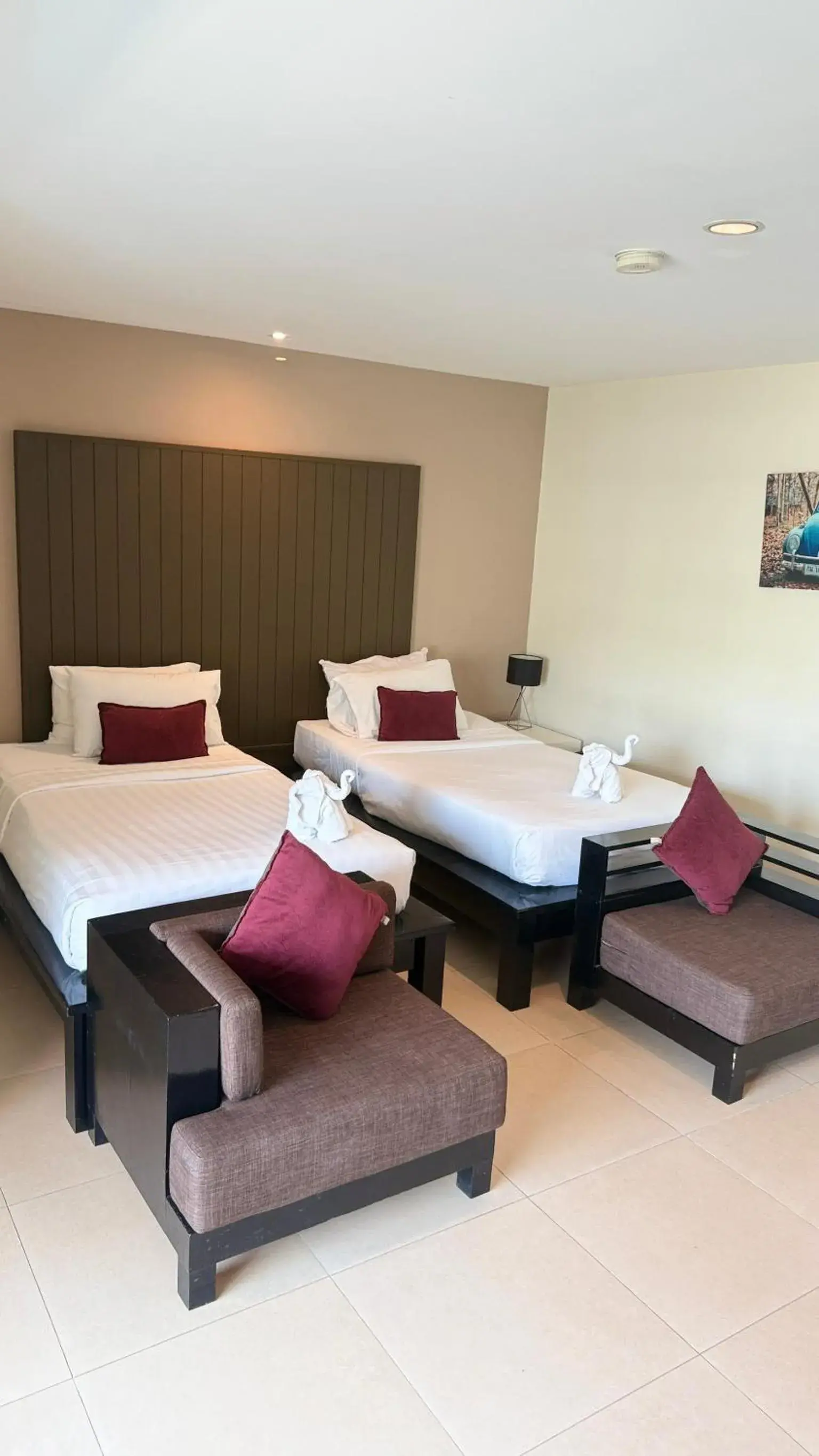 Bedroom, Bed in Baramee Resortel Bedroom, Bed in Baramee Resortel