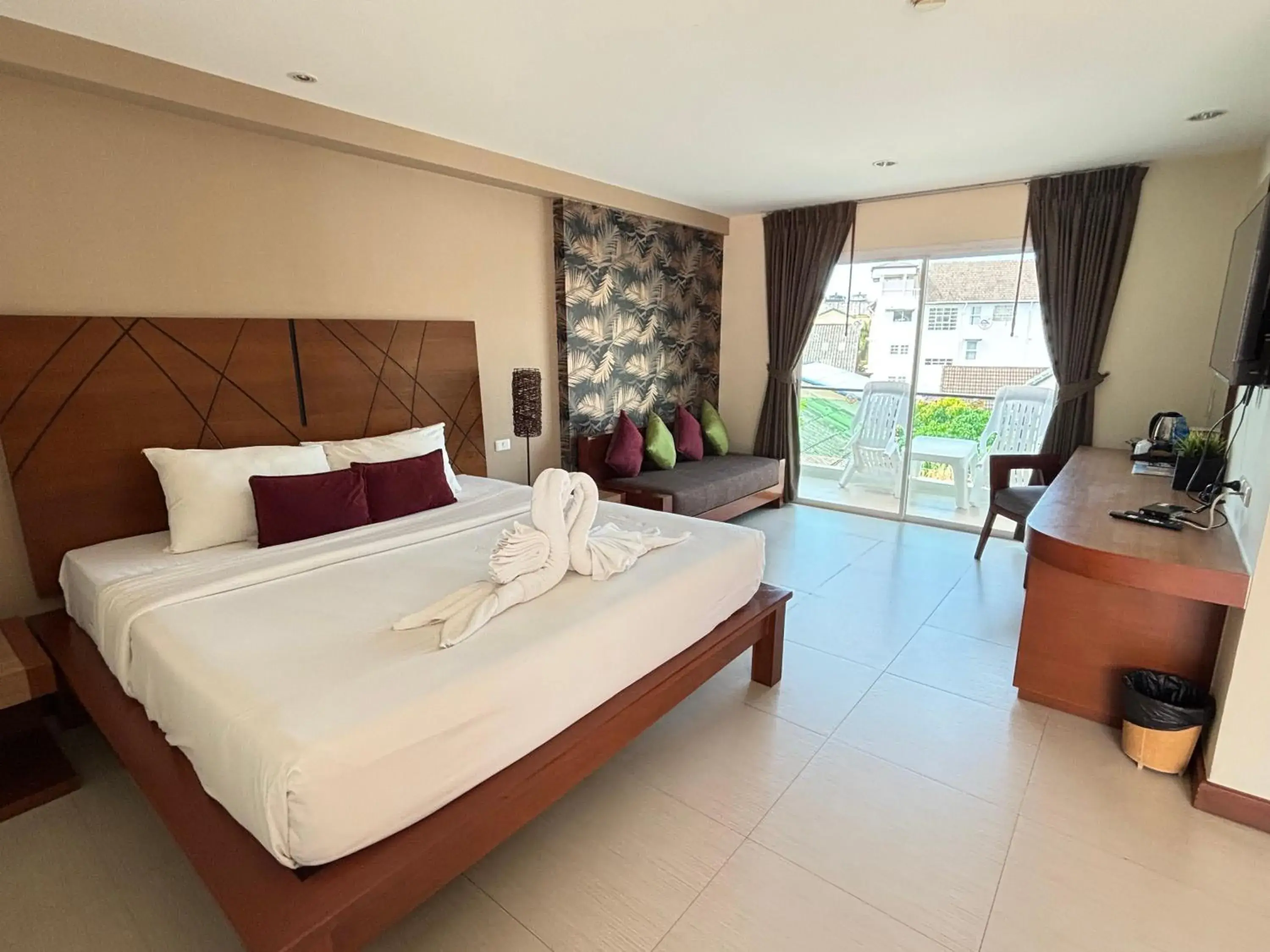 Bedroom, Bed in Baramee Resortel Bedroom, Bed in Baramee Resortel