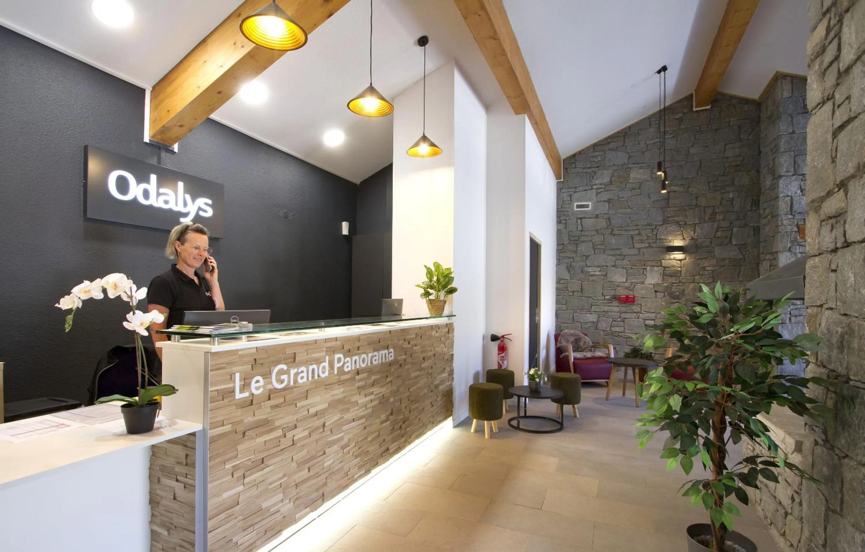 Lobby or reception in Résidence Odalys Le Grand Panorama 1