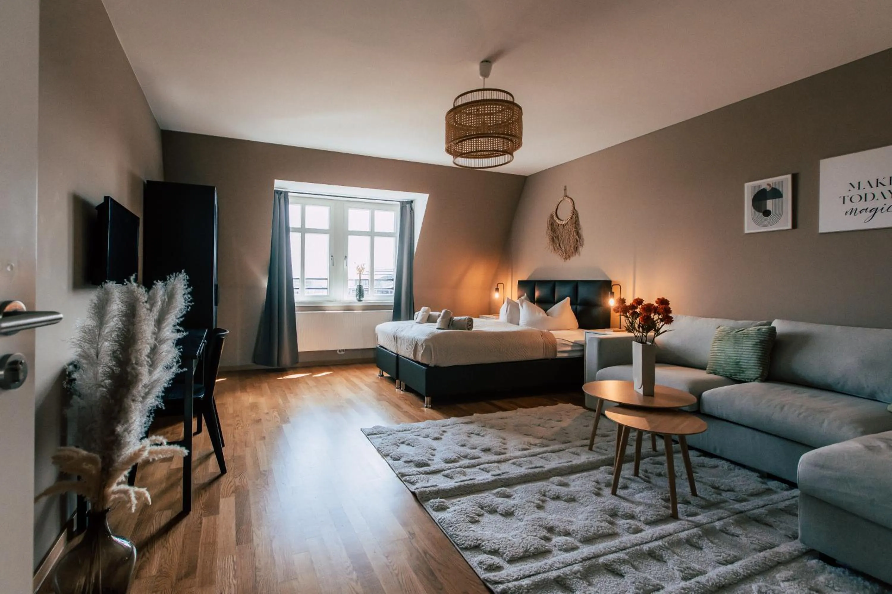 Living room, Bed in Luga Homes - Stadthaus