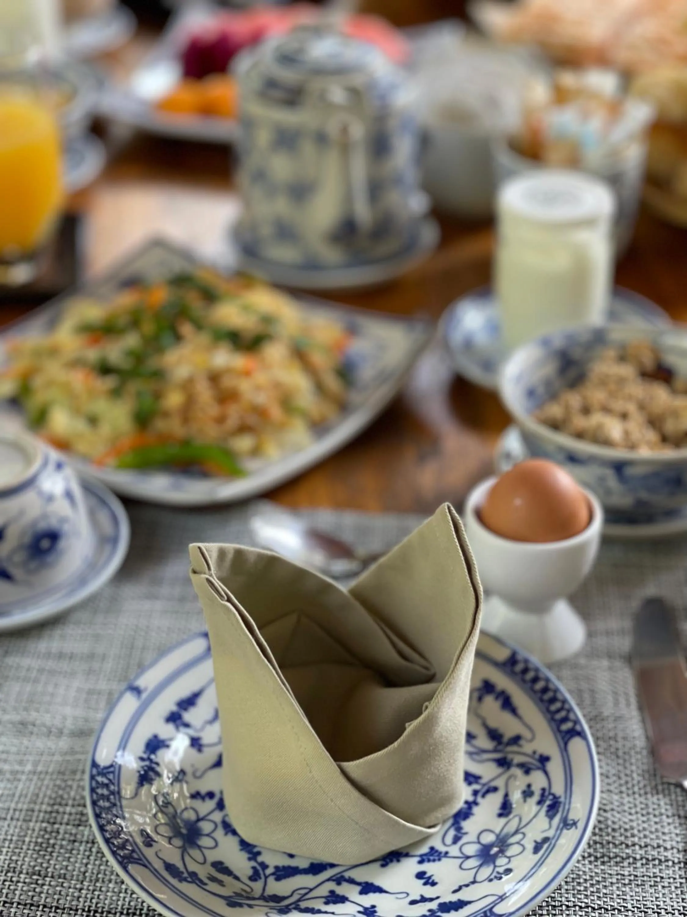 Breakfast in La Palmeraie D'angkor