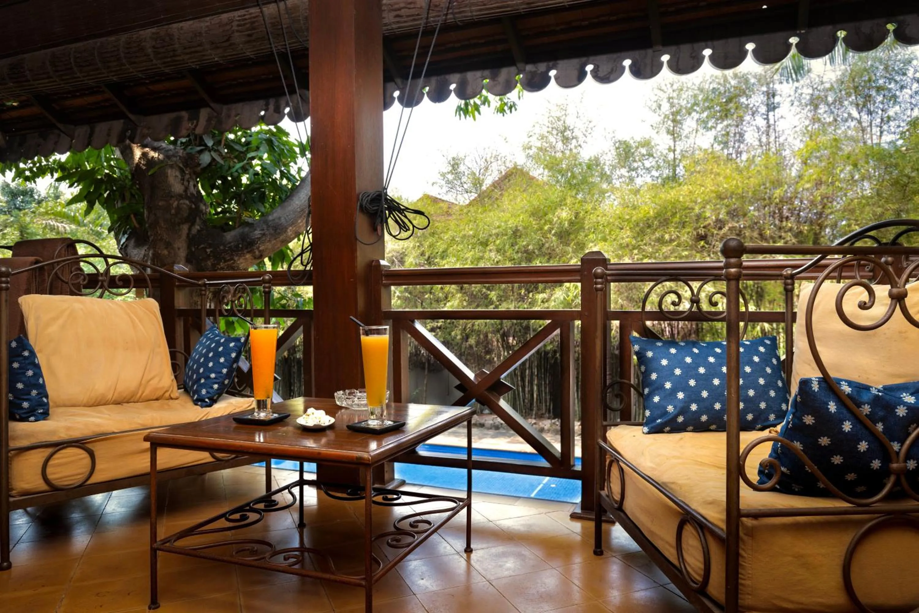 Balcony/Terrace in La Palmeraie D'angkor