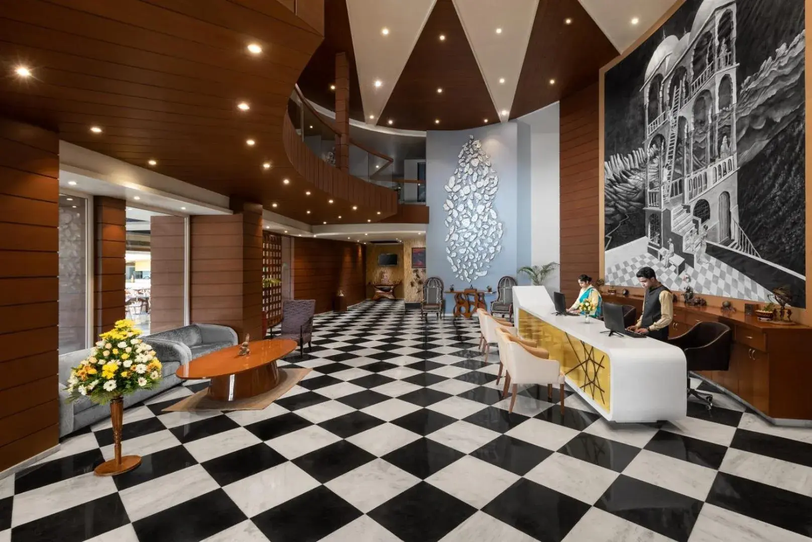 Lobby or reception in jüSTa Sajjangarh Resort & Spa, Udaipur Lobby or reception in jüSTa Sajjangarh Resort & Spa, Udaipur