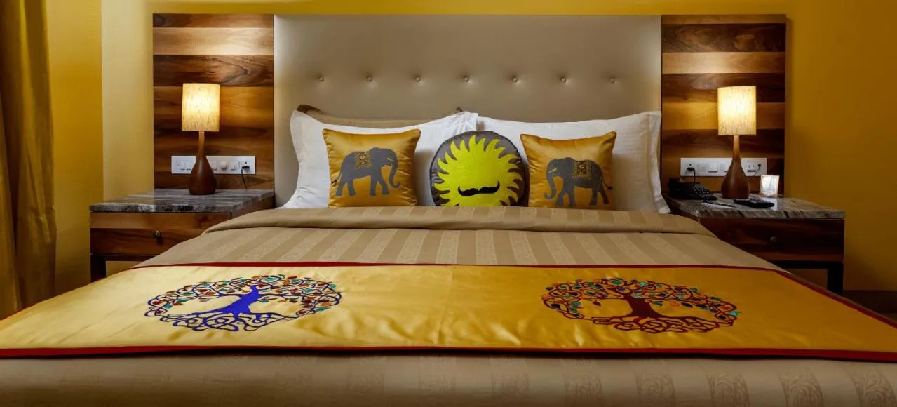 Bedroom, Bed in jüSTa Sajjangarh Resort & Spa, Udaipur