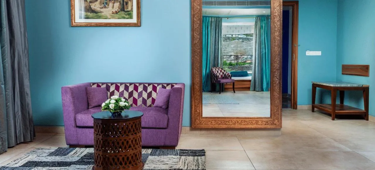 Bedroom in jüSTa Sajjangarh Resort & Spa, Udaipur