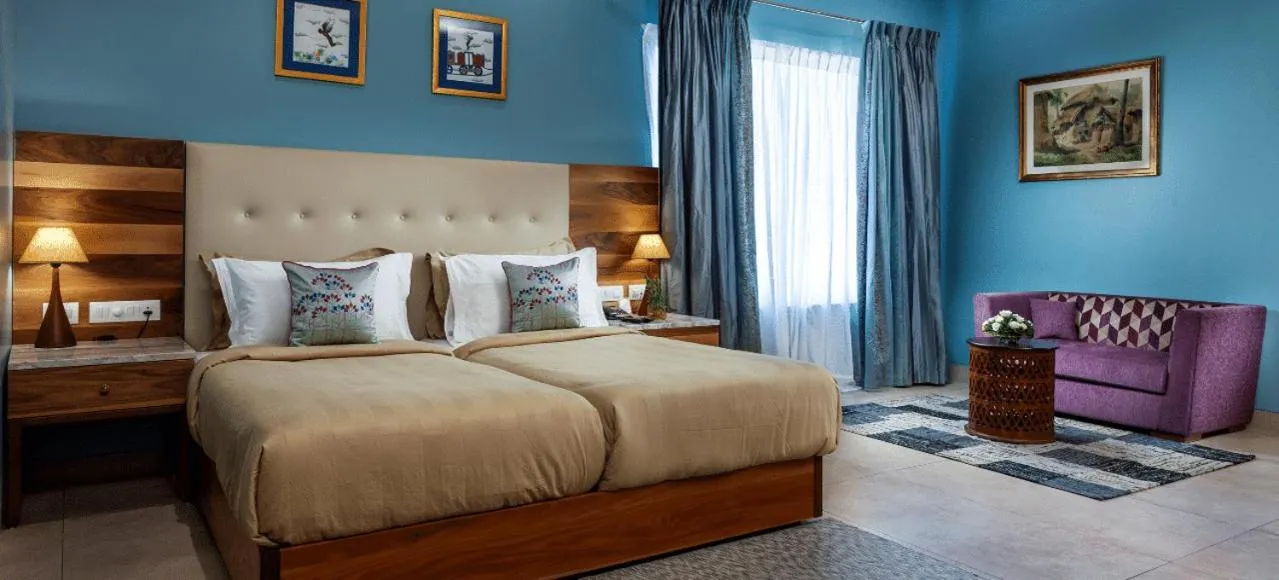 Bedroom, Bed in jüSTa Sajjangarh Resort & Spa, Udaipur