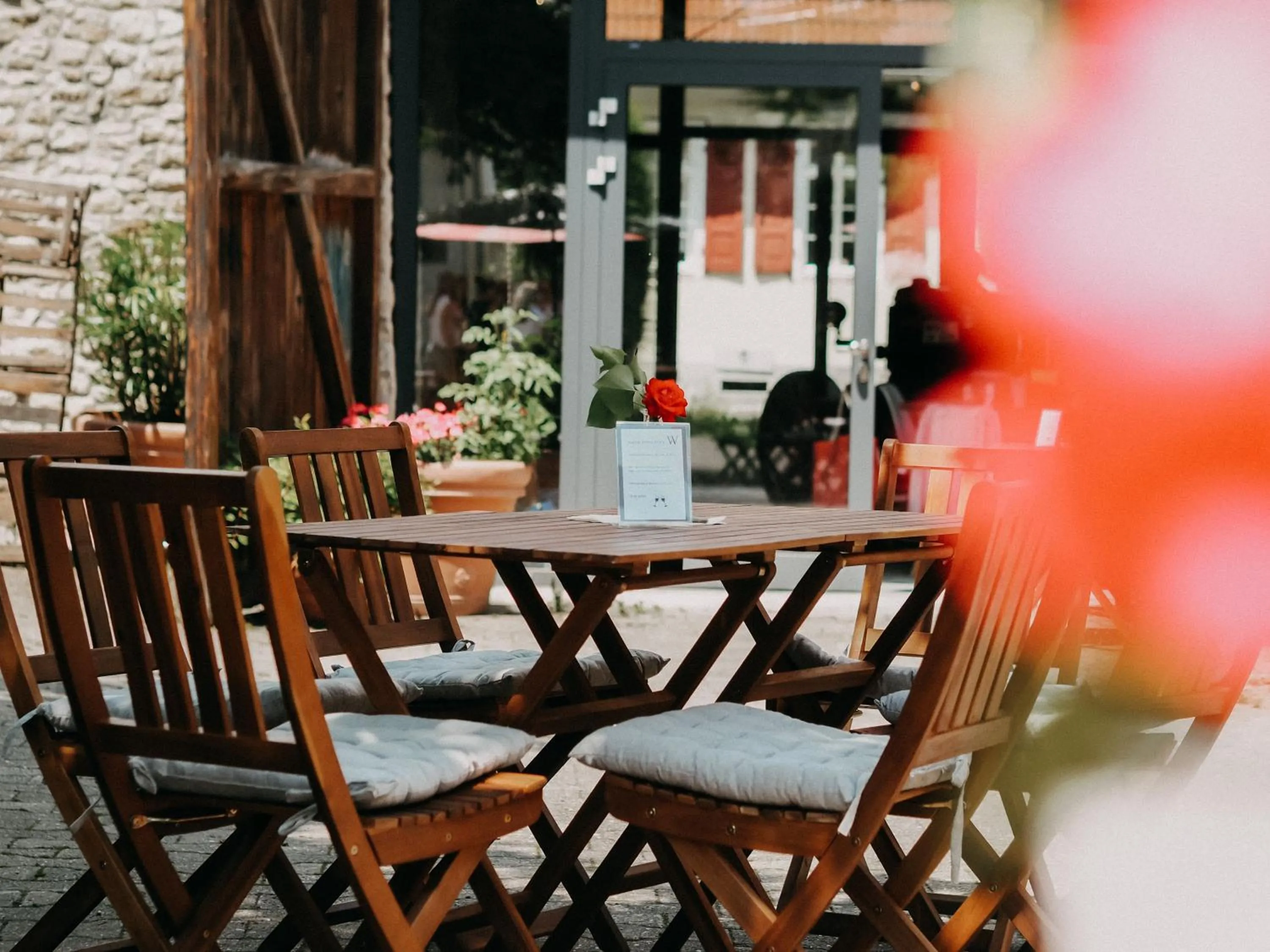 Patio in Weinhotel Wasem