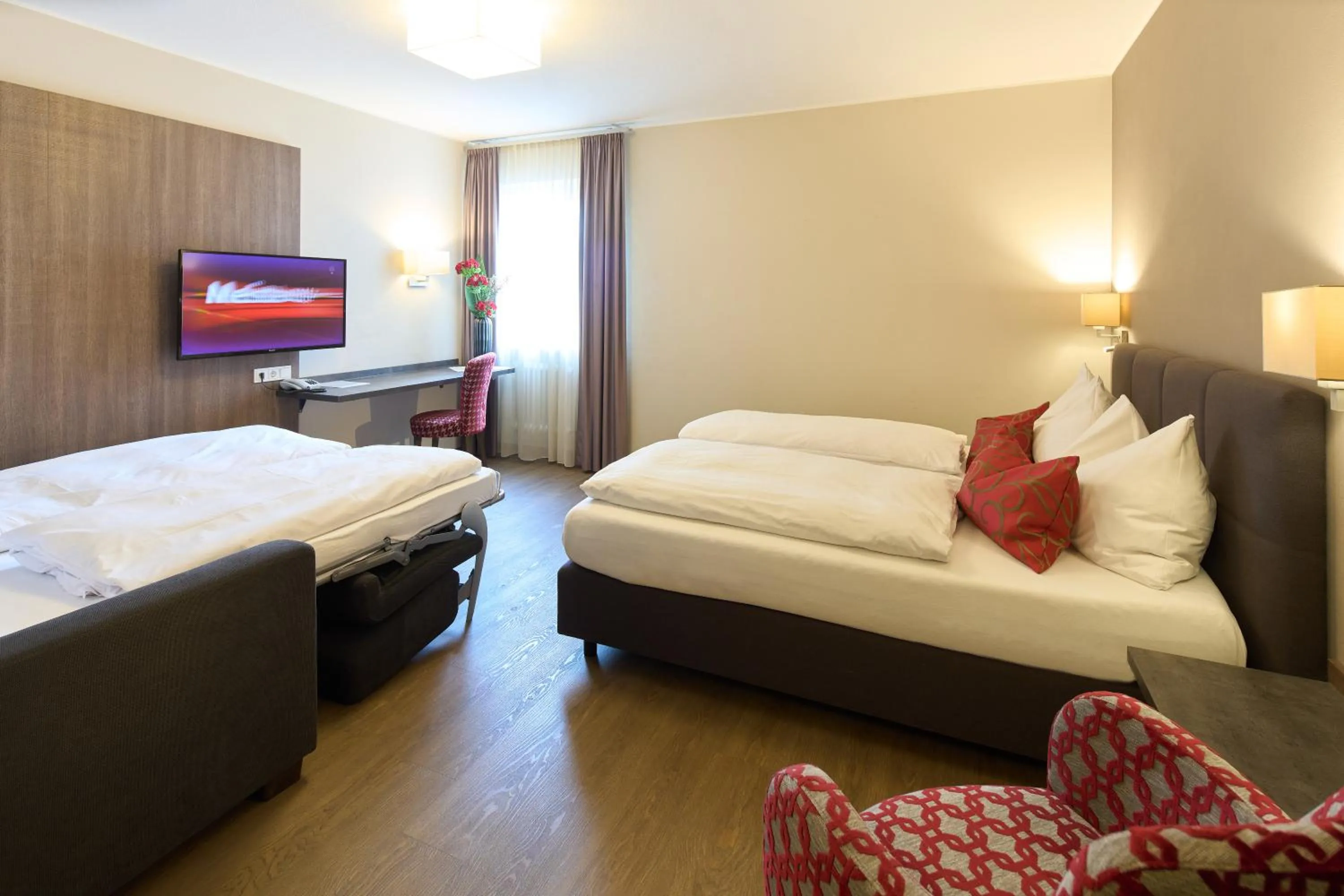 Bed in Hotel Staffler