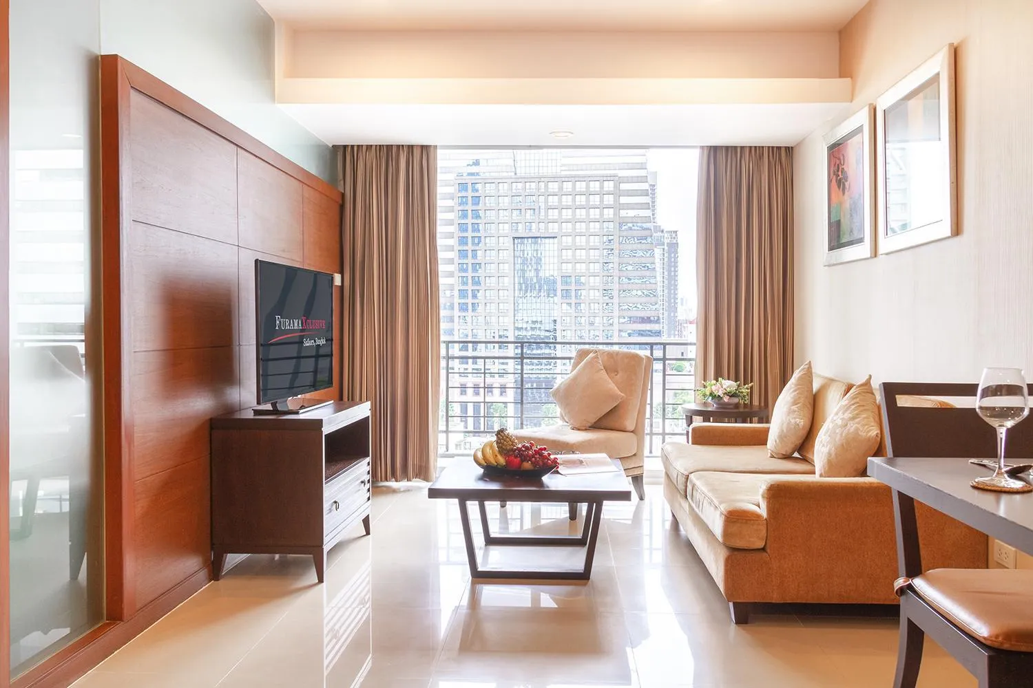 Living room in FuramaXclusive Sathorn, Bangkok