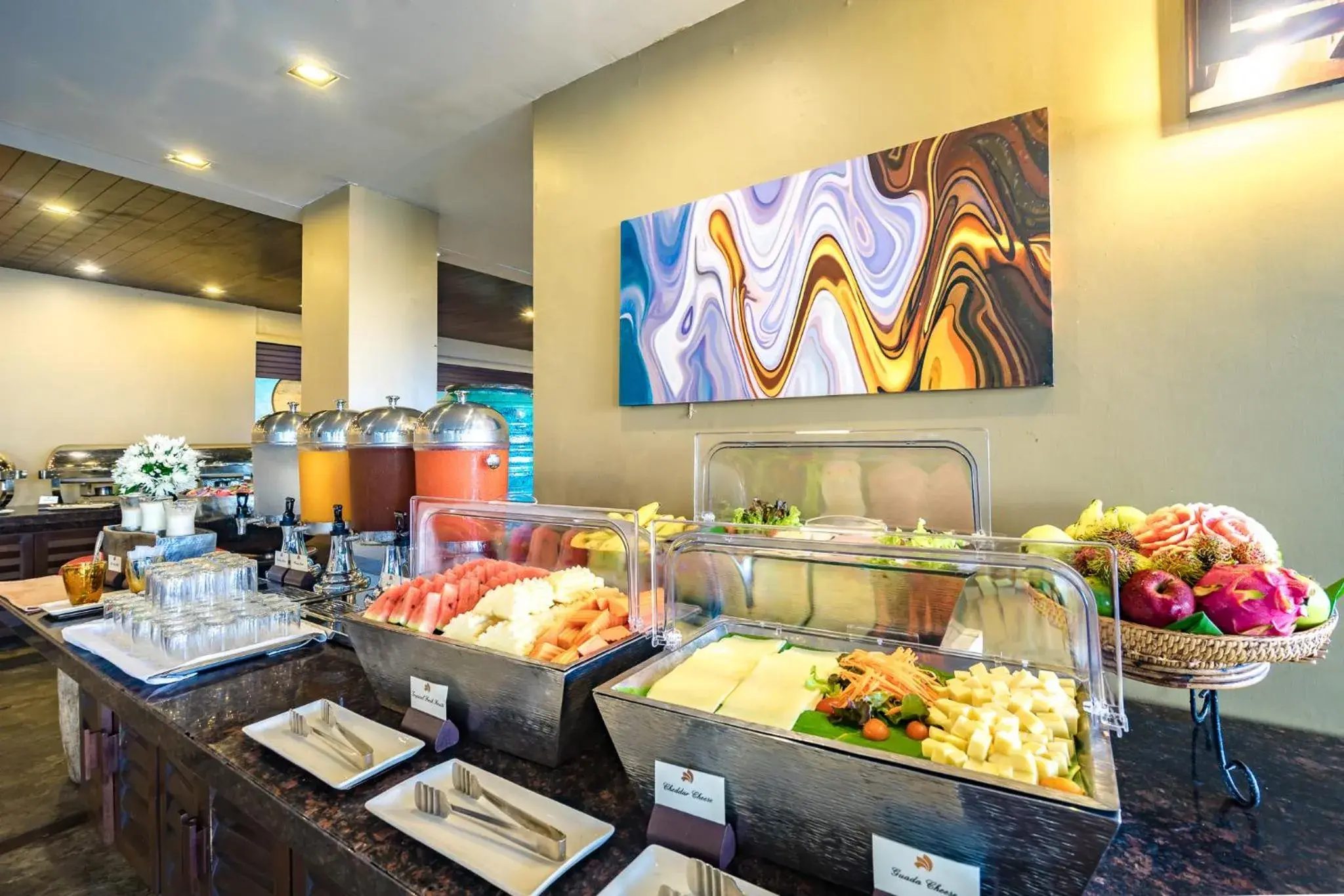 Buffet breakfast in Impiana Beachfront Resort Chaweng Noi, Koh Samui Buffet breakfast in Impiana Beachfront Resort Chaweng Noi, Koh Samui